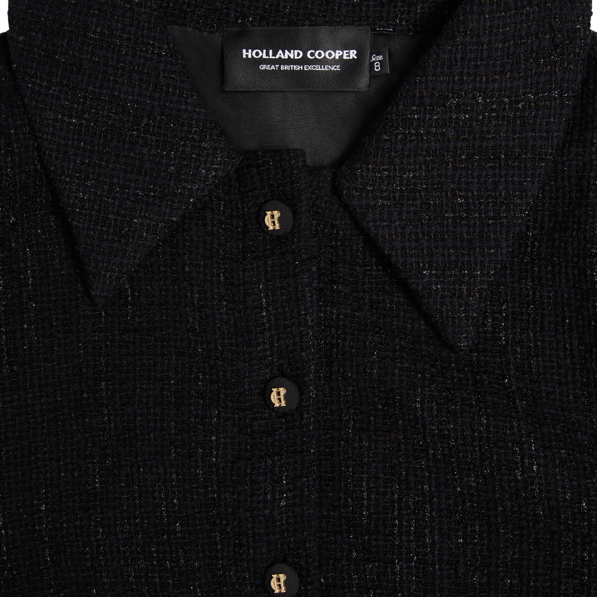 Alice Collard Mini Dress Black Sparkle