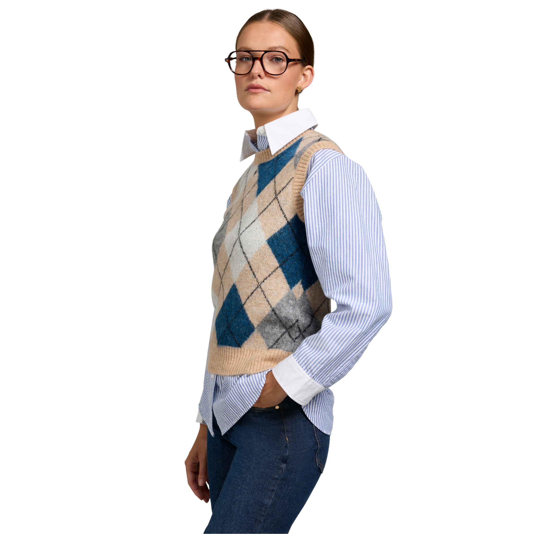 Amy Knitted Tank Camel