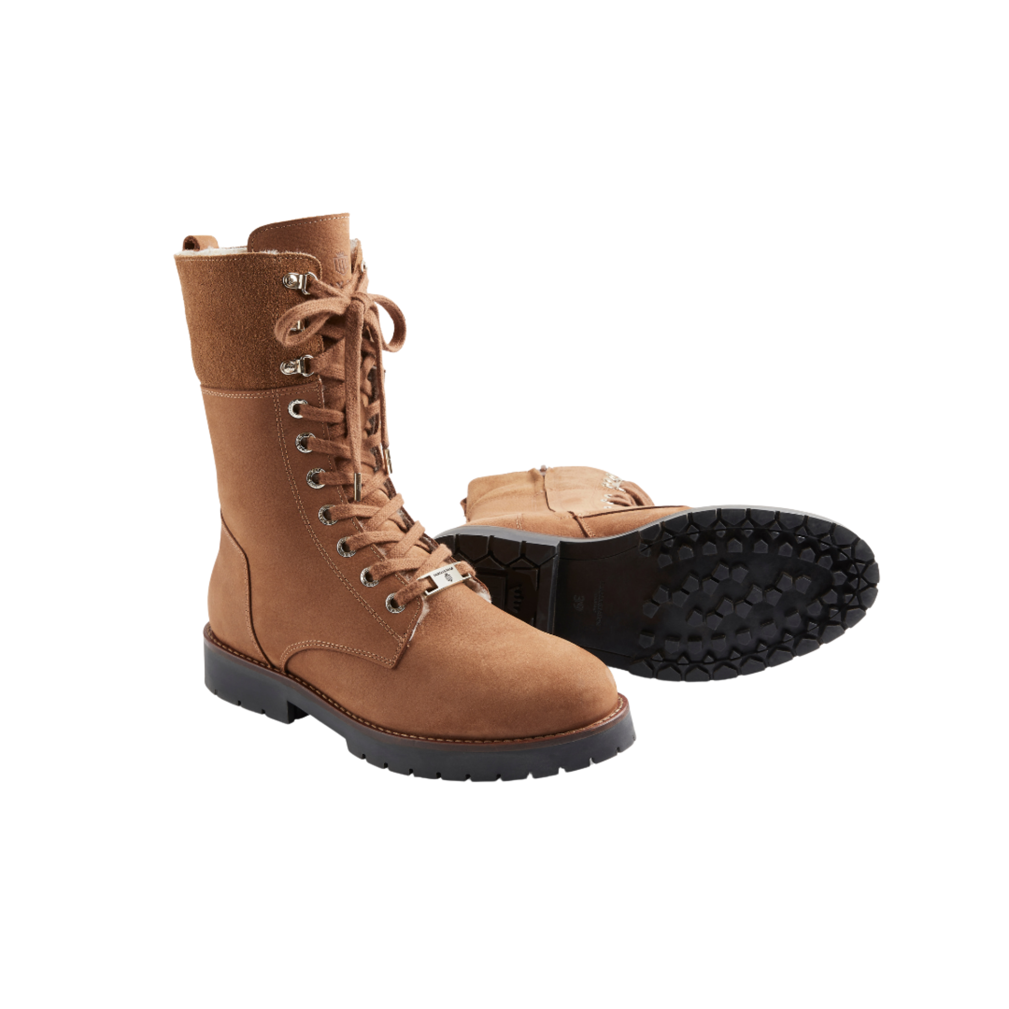 Anglesey Shearling Lined Boot Cognac Nubuck