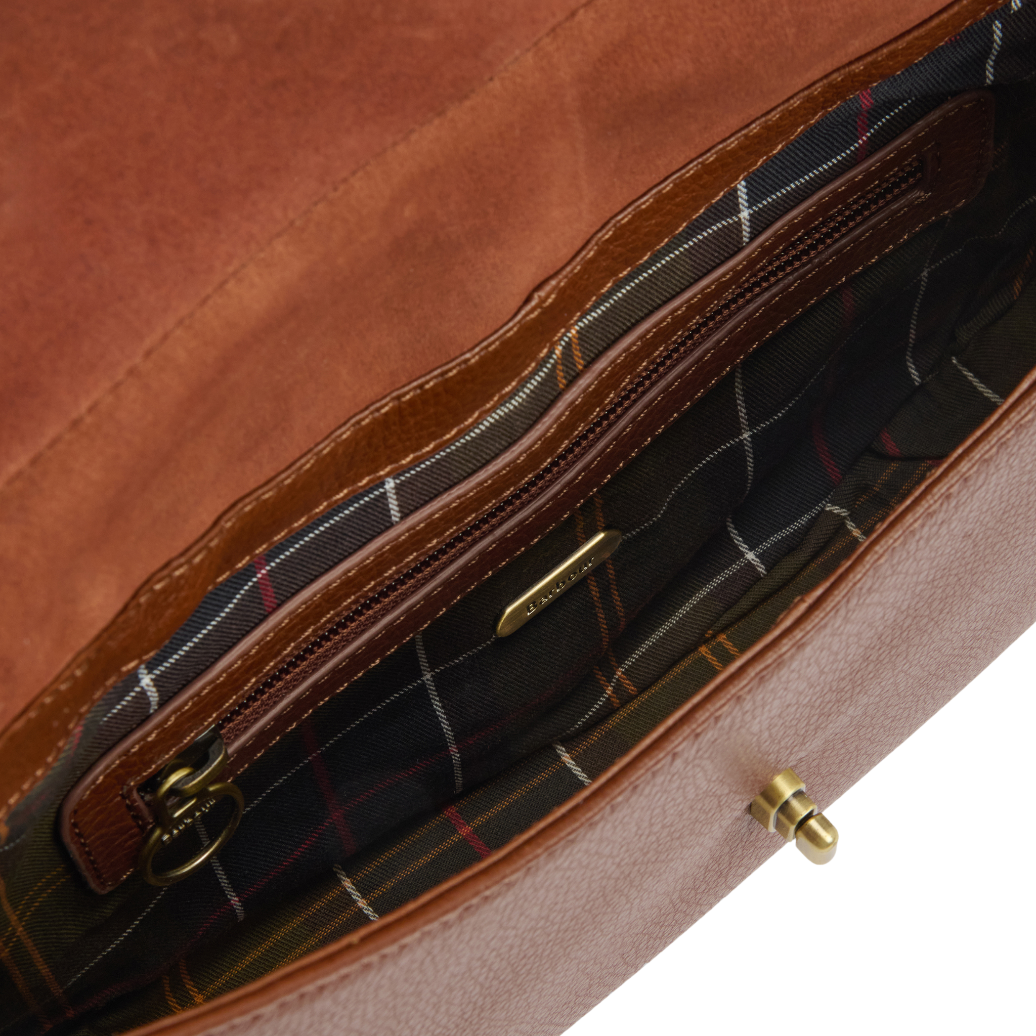 Barbour Alder Leather Sling Bag Brown