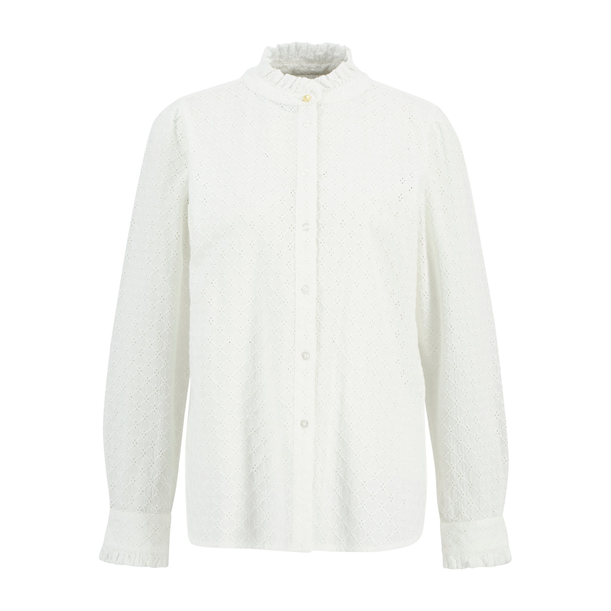 Cynthia Broderie Shirt White