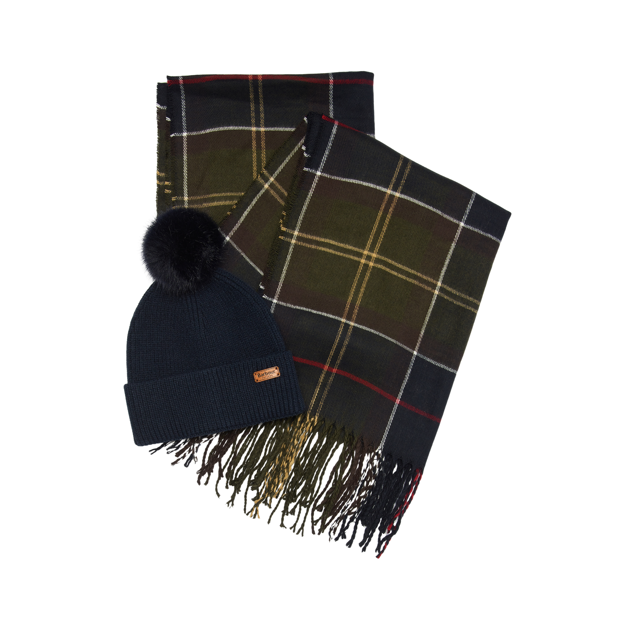 Dover Beanie & Hailes Classic Tartan Scarf Gift Set