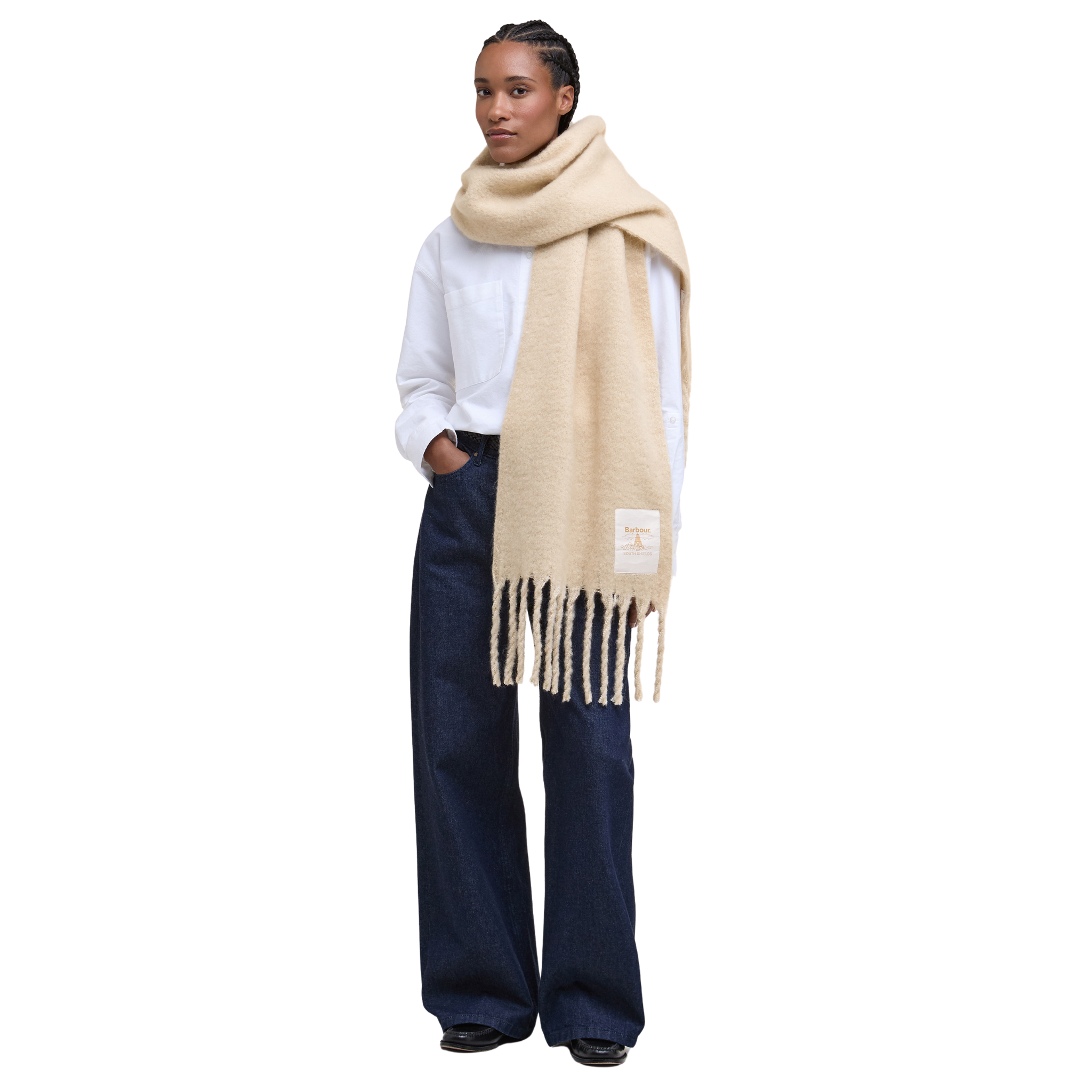 Barbour Ellison Scarf Oatmeal