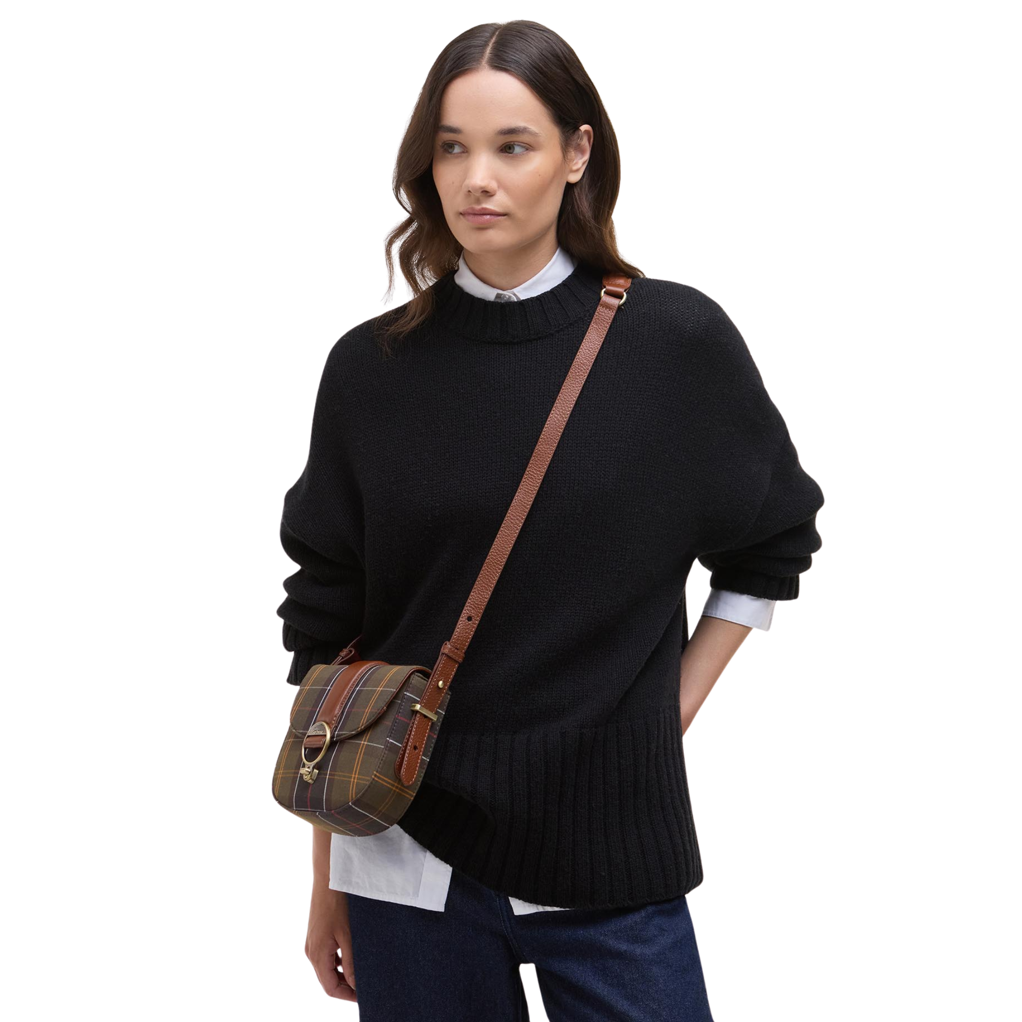 Barbour Elm Cross Body Bag Classic Tartan