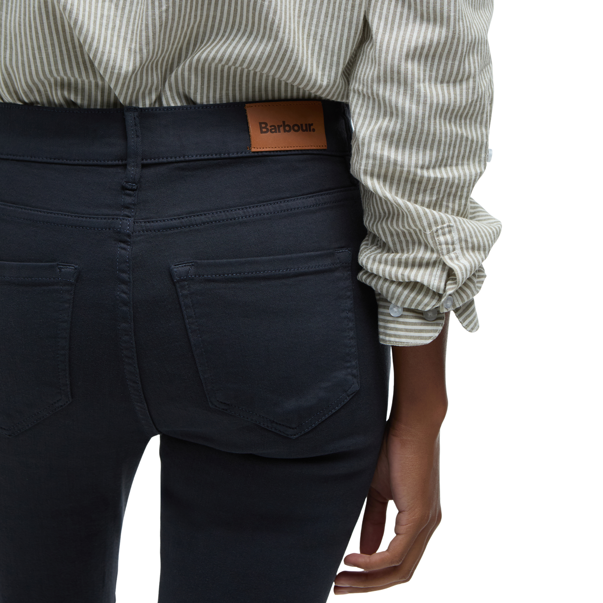 Barbour Essential Slim Trousers Navy