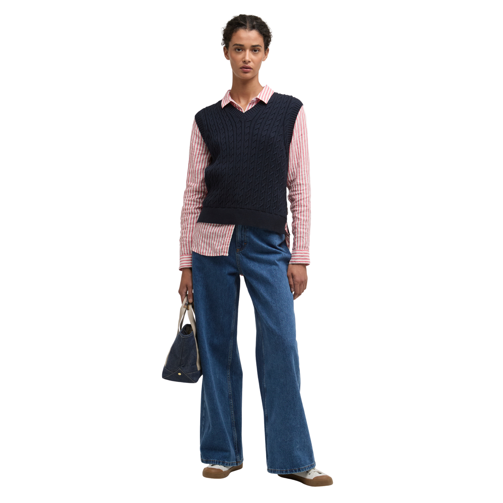 Hartland Sleeveless Knitted Jumper Navy