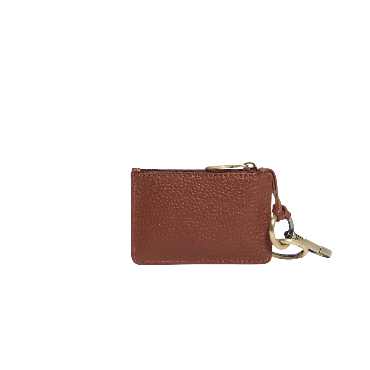 Barbour Leather Coin Purse Bag Charm Brown