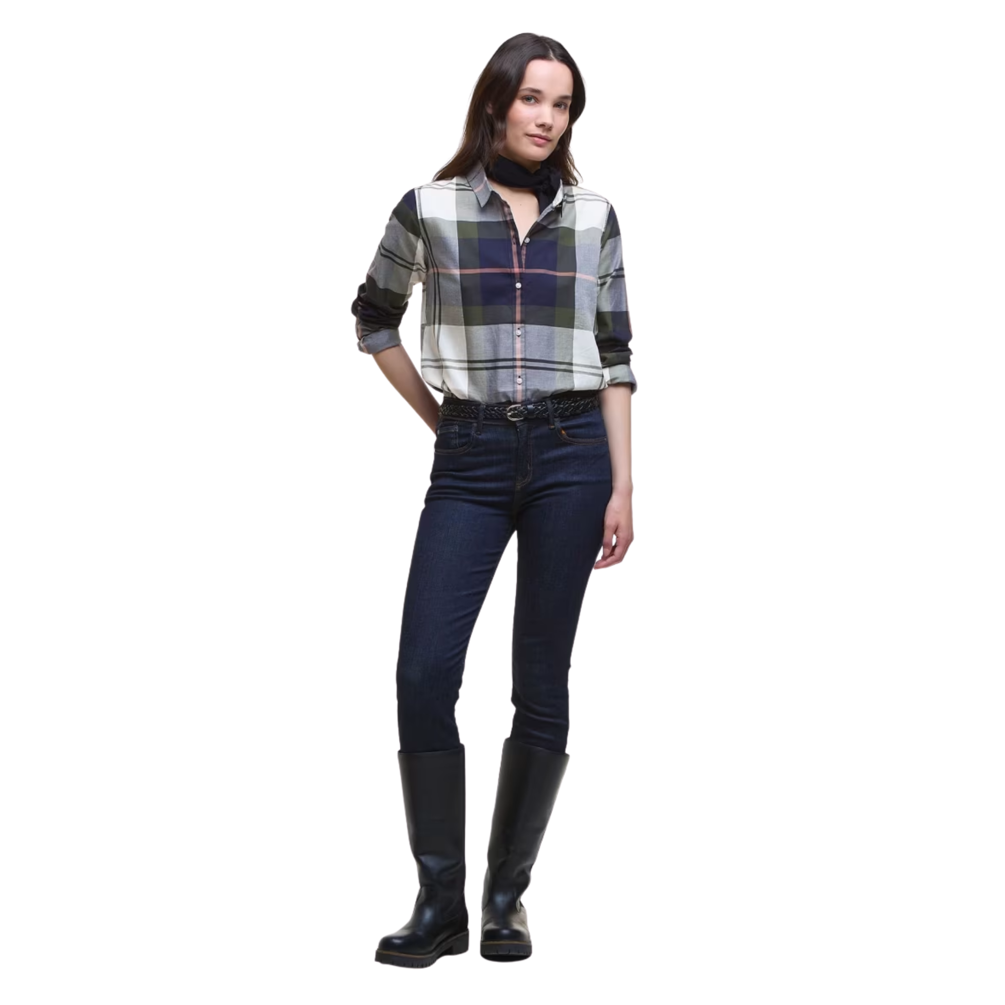 Barbour Moorland Shirt Navy/Arabesque Check