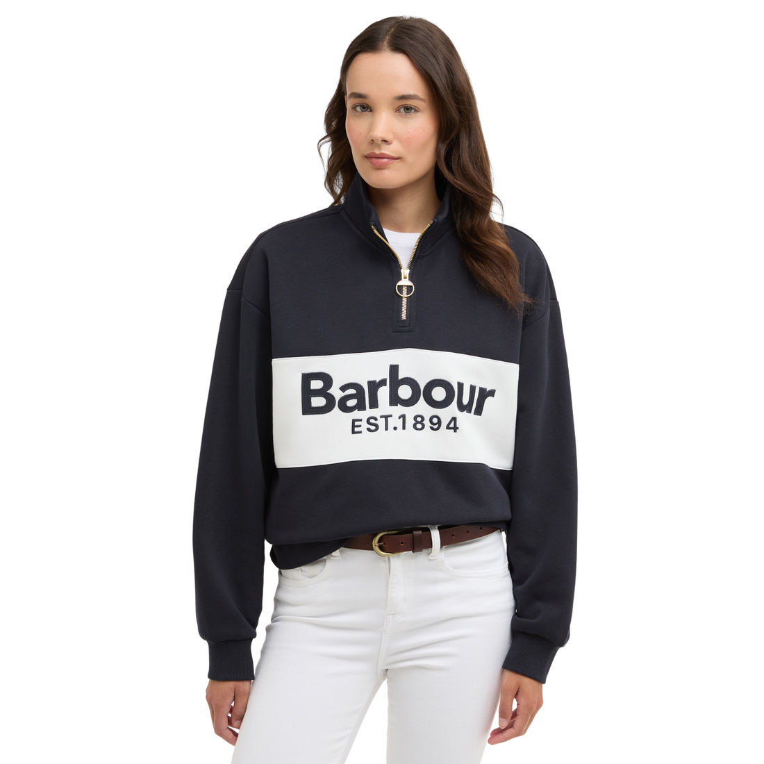 Zaria Half Zip Sweatshirt Dark Navy