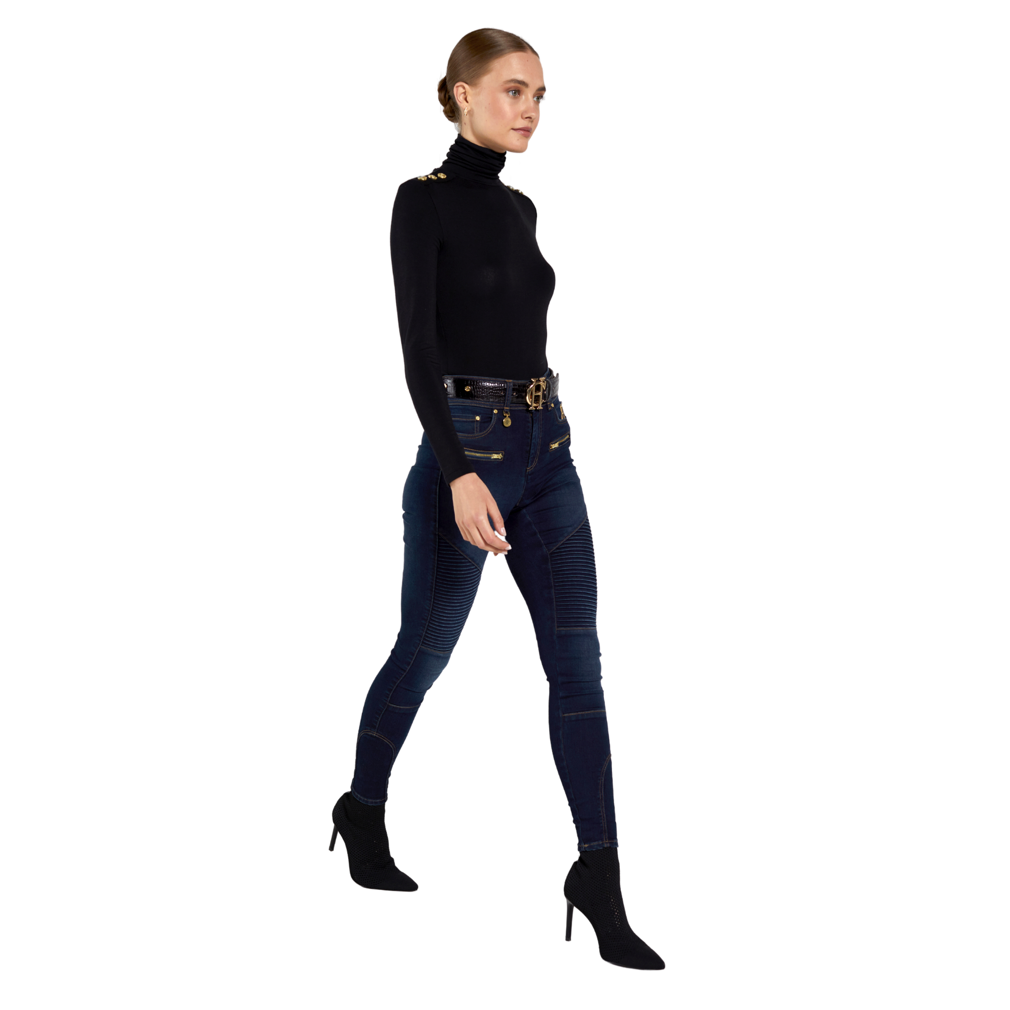 Biker Jean Deep Indigo