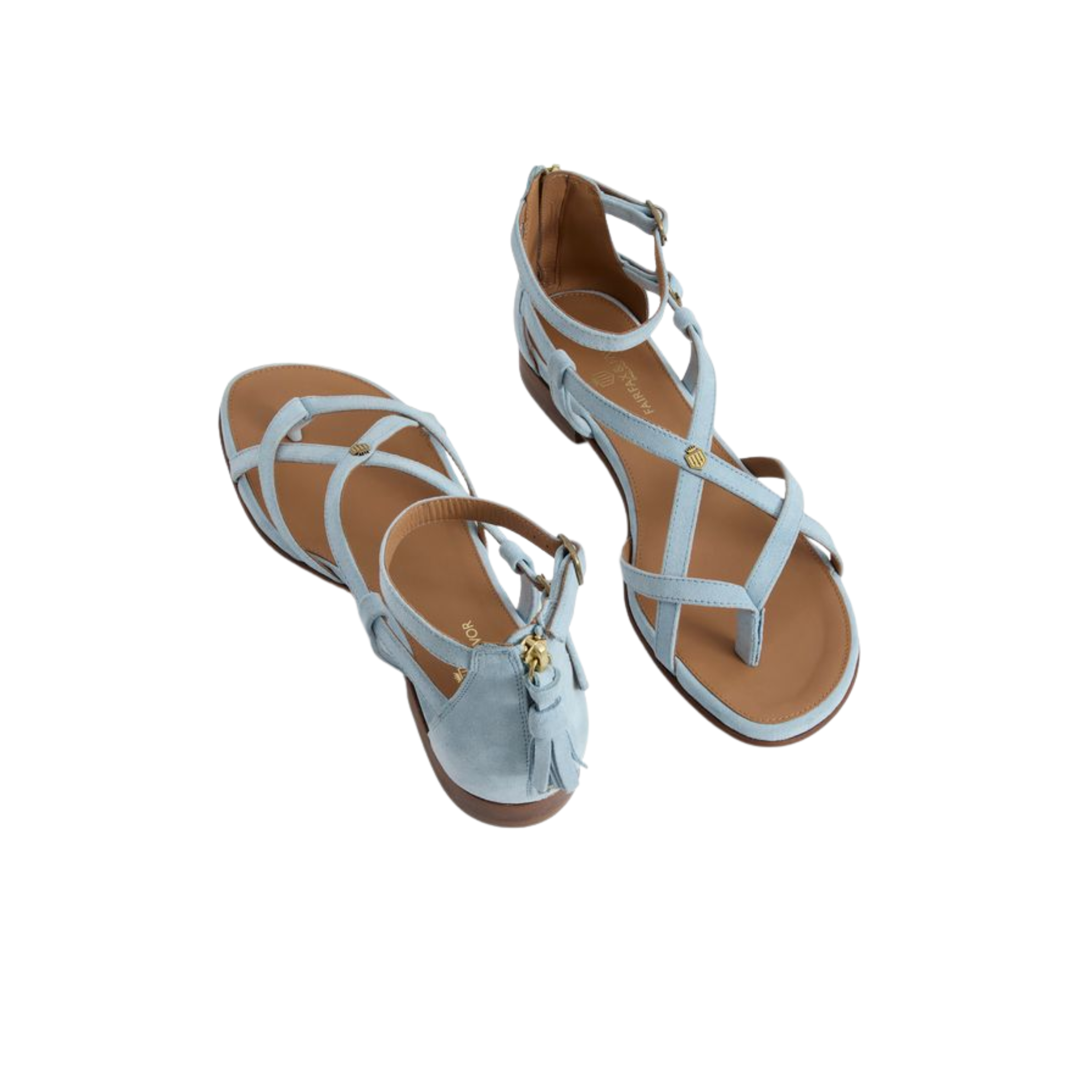 Brancaster Sandal Sky Blue Suede