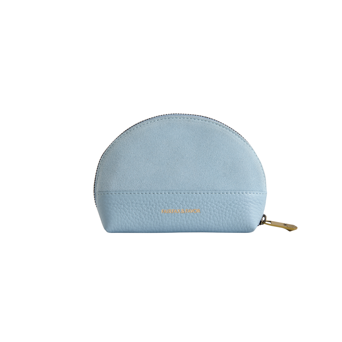 Chiltern Coin Purse Sky Blue Suede