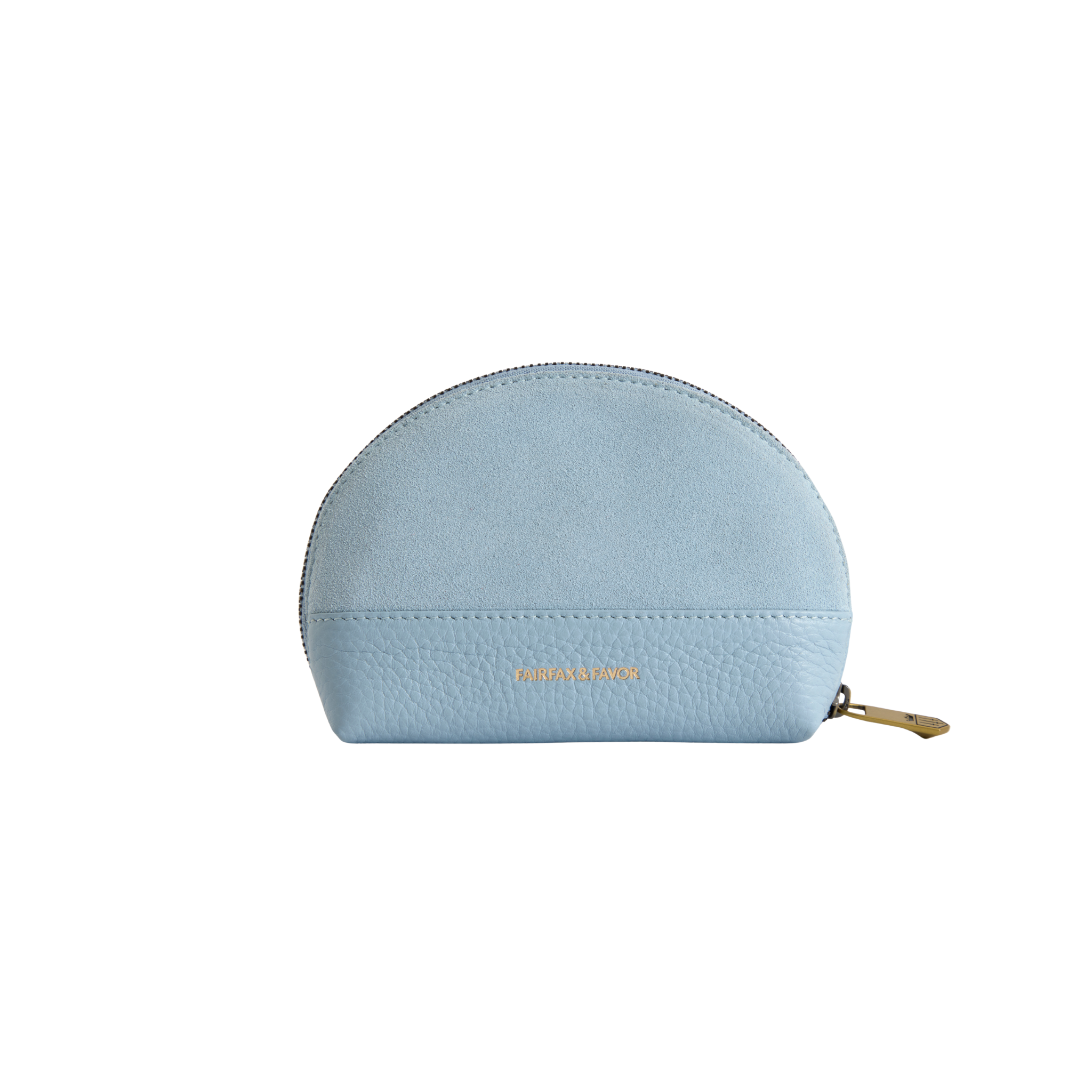 Chiltern Coin Purse Sky Blue Suede