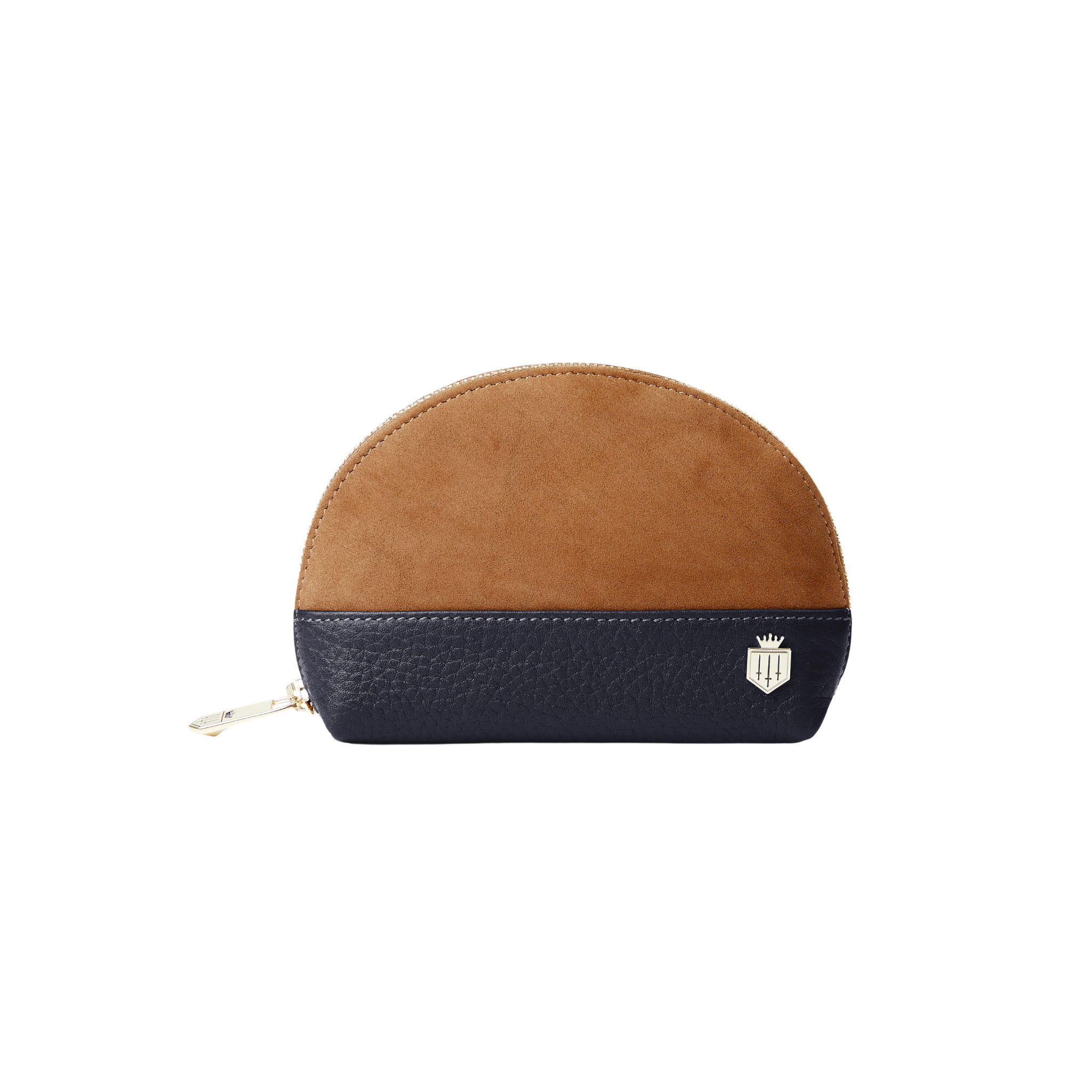 Chiltern Coin Purse Tan/Navy Suede – Wild Westbrooke