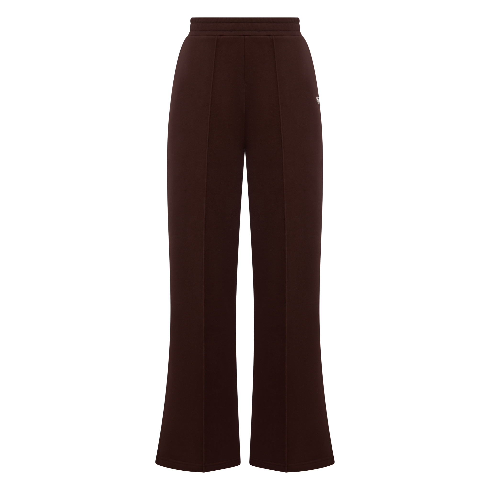 Collegiate Wide Leg Jogger Walnut