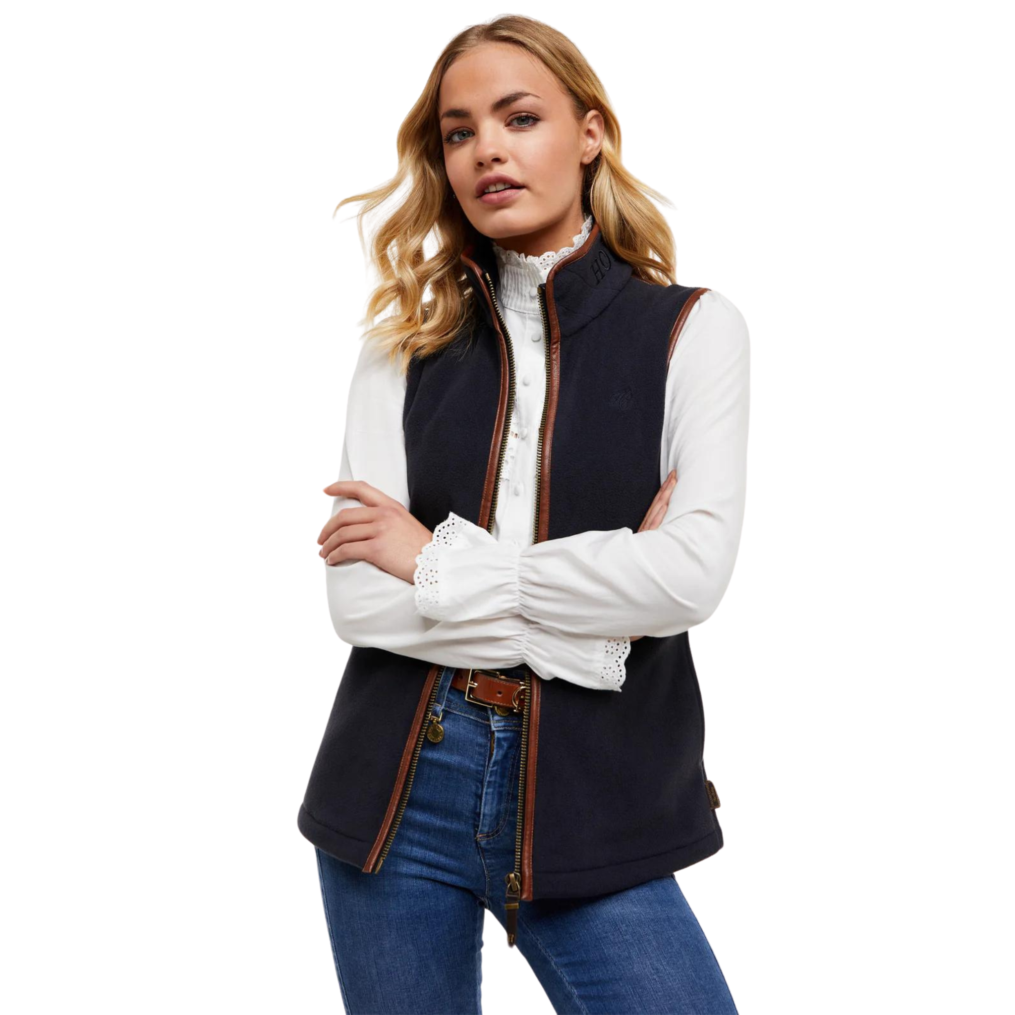 Country Fleece Gilet Ink Navy