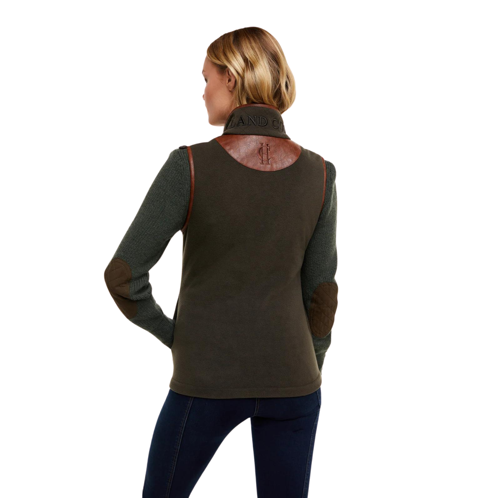 Country Fleece Gilet Khaki