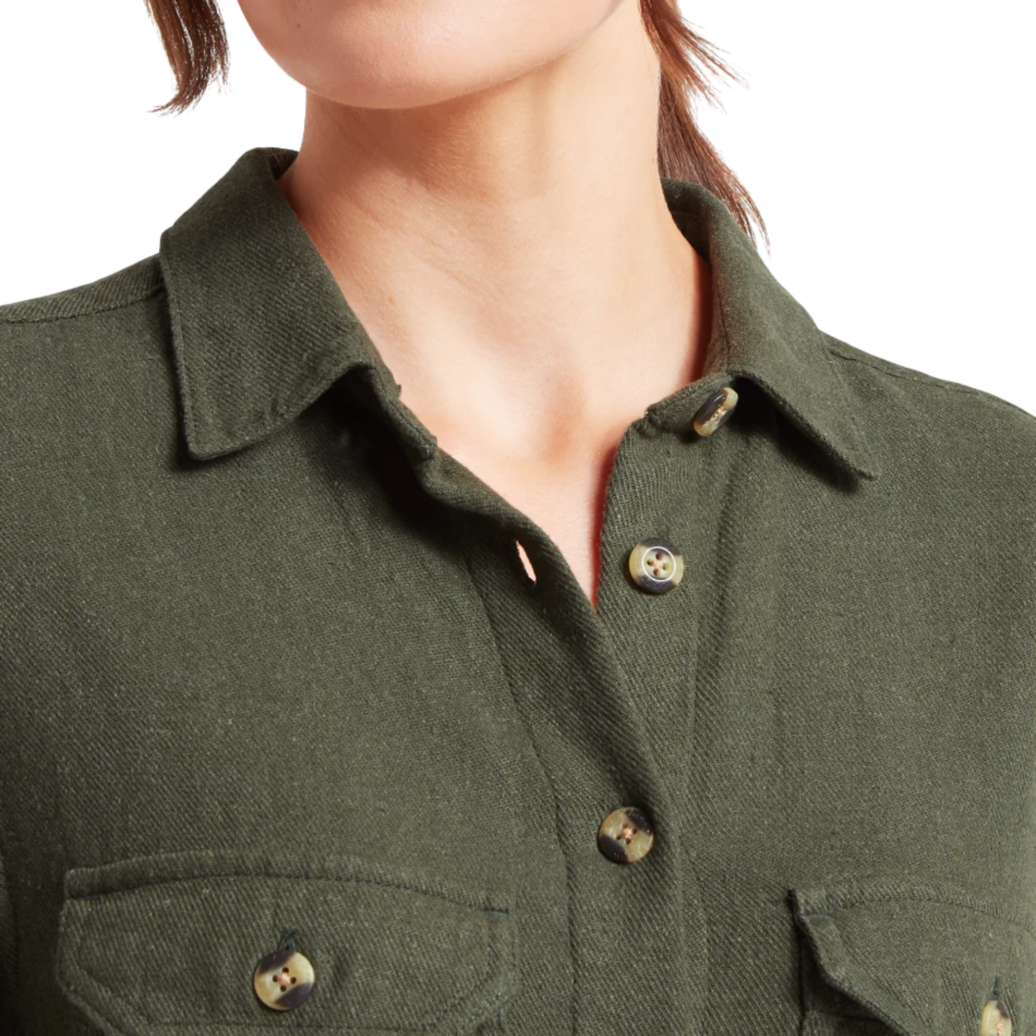 Daisy Linen Dress Beetle Green