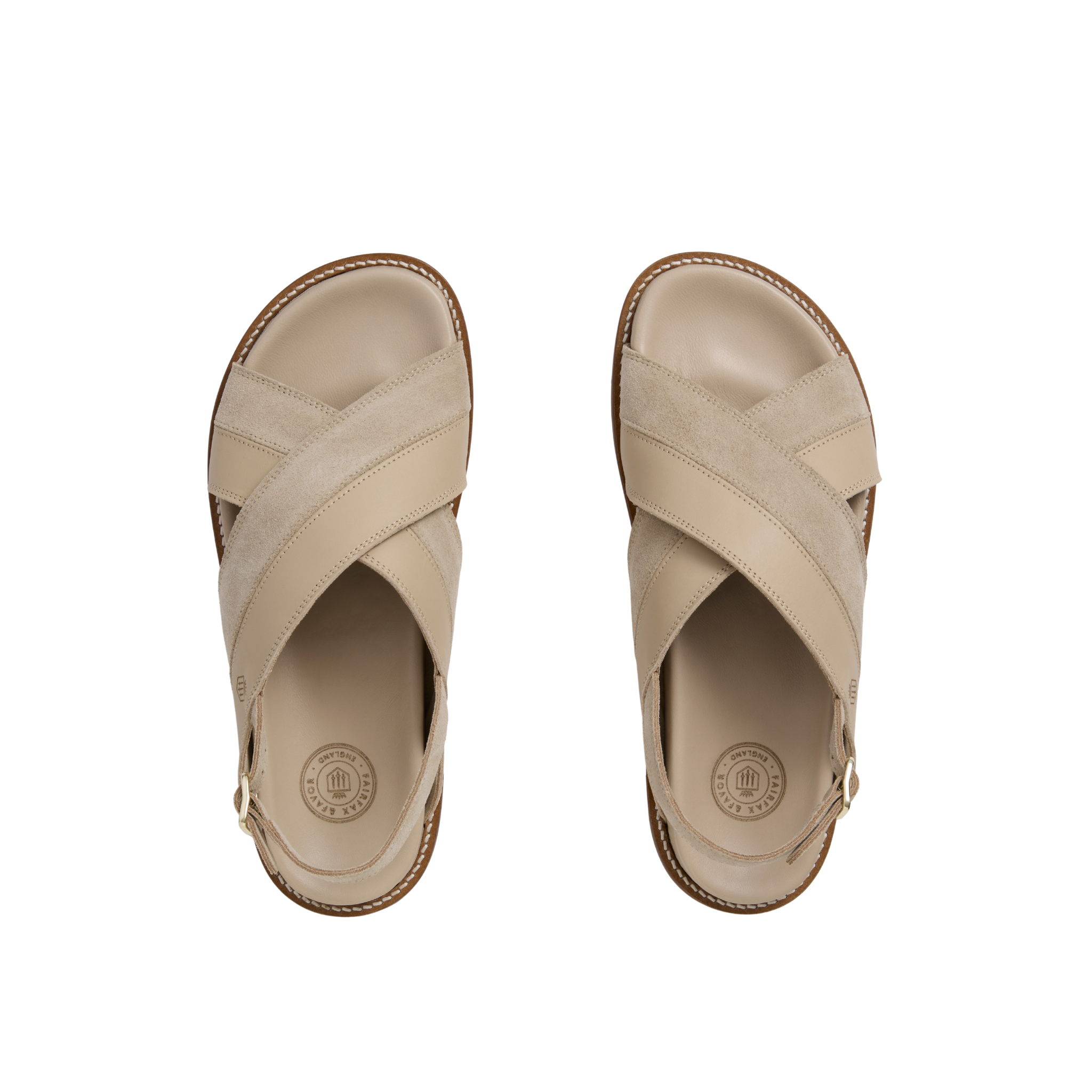 Dunwich Sandal Stone Leather