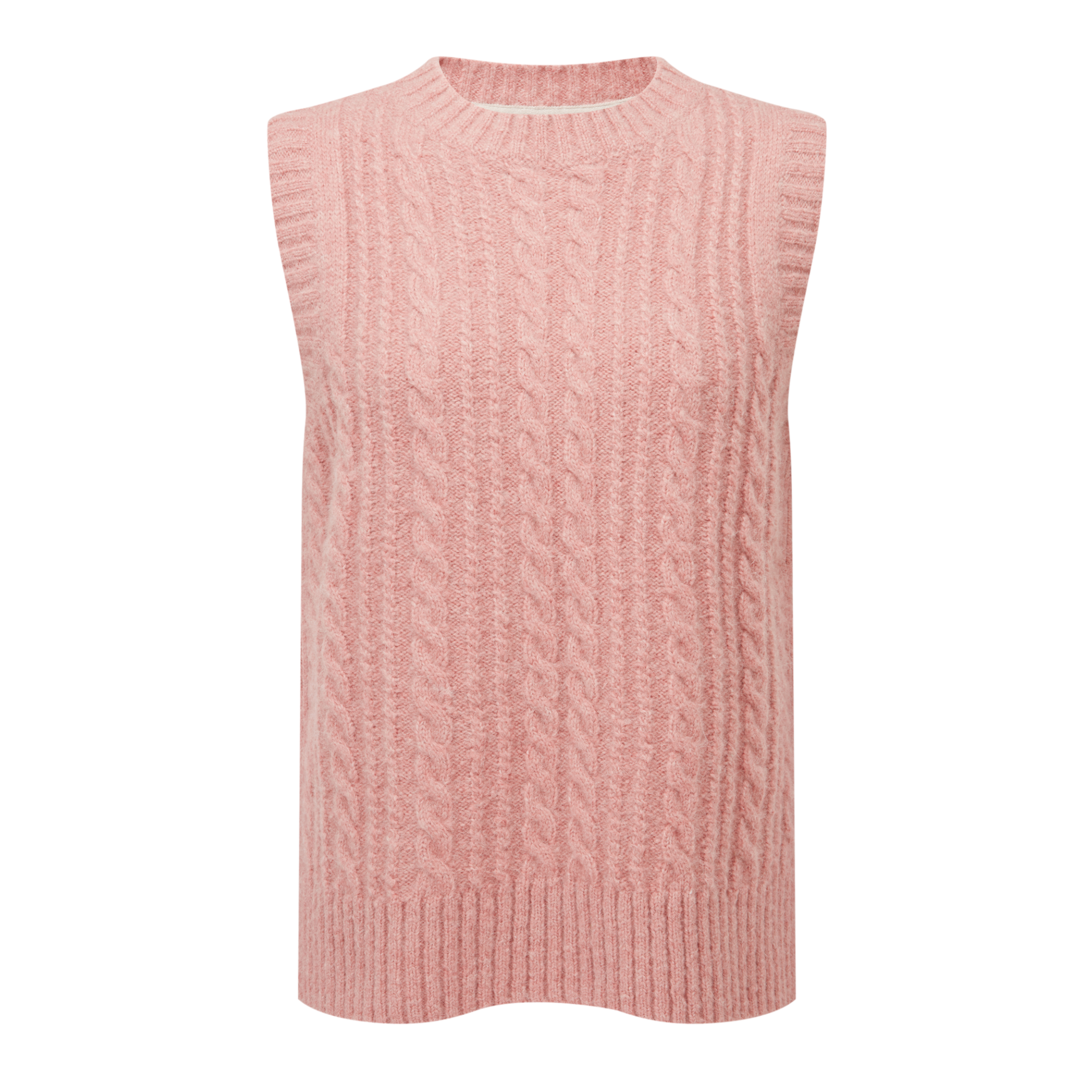 Evie Sleeveless Jumper Dusky Pink