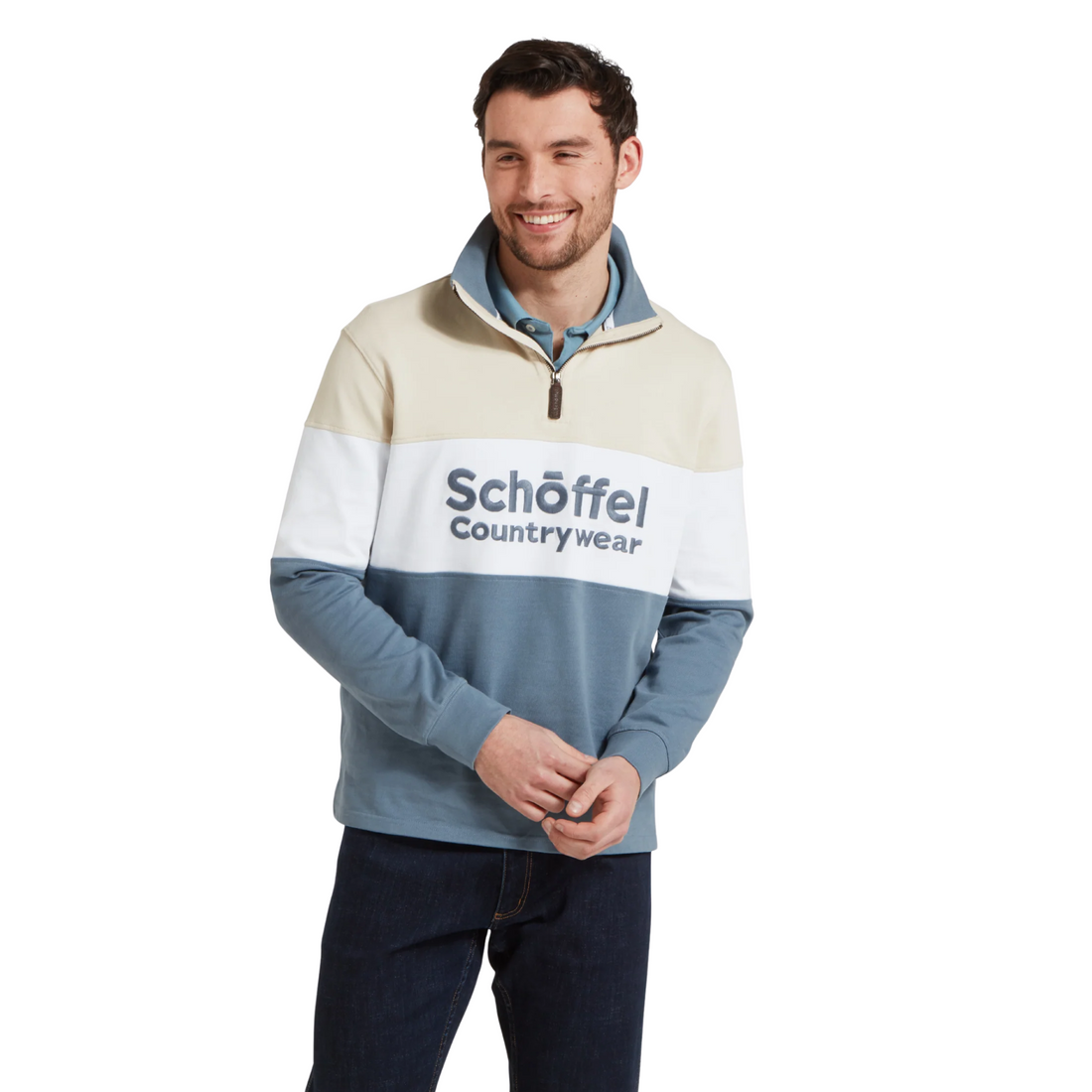 Exeter Heritage 1/4 Zip Stone