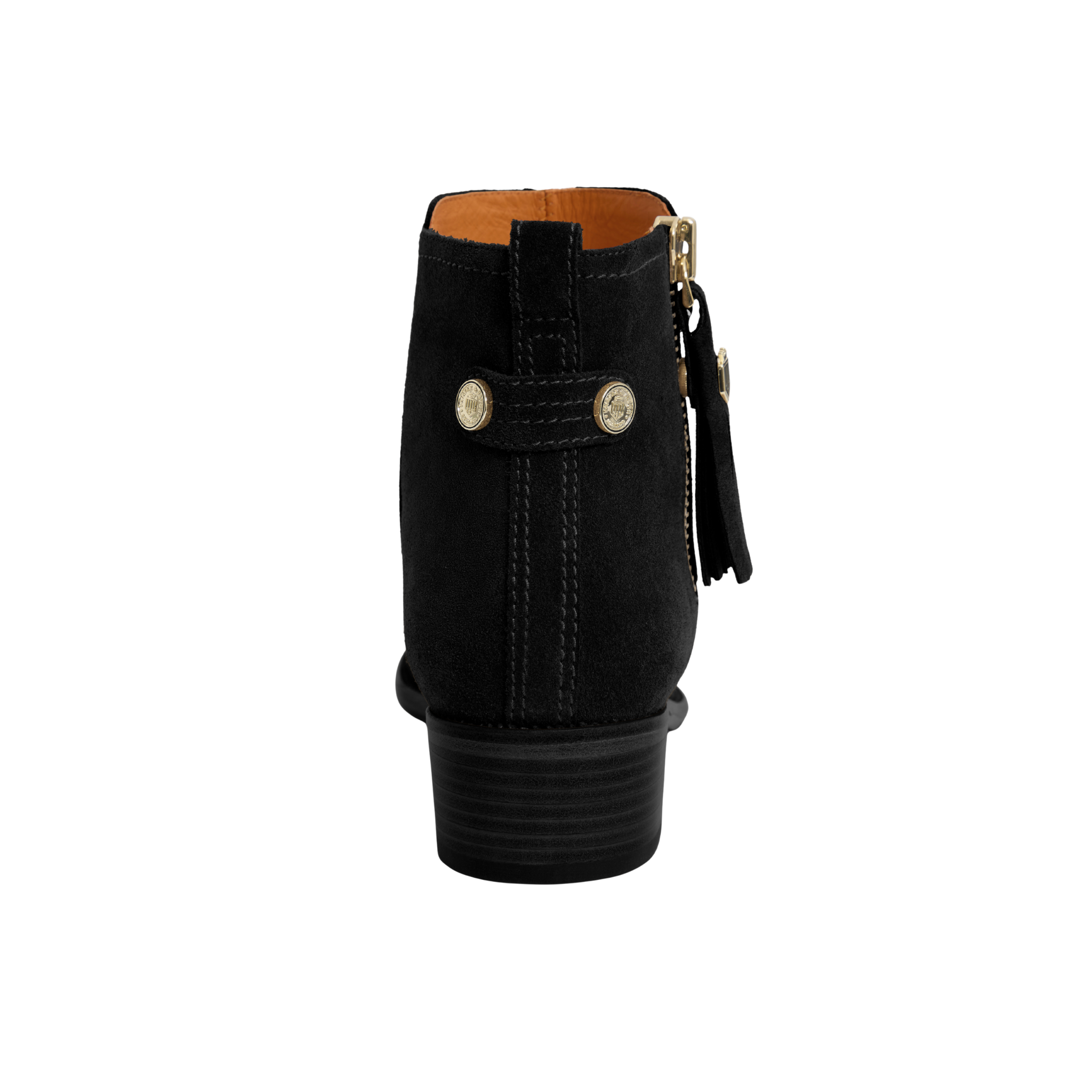 Flat Oakham Ankle Boot Black Suede