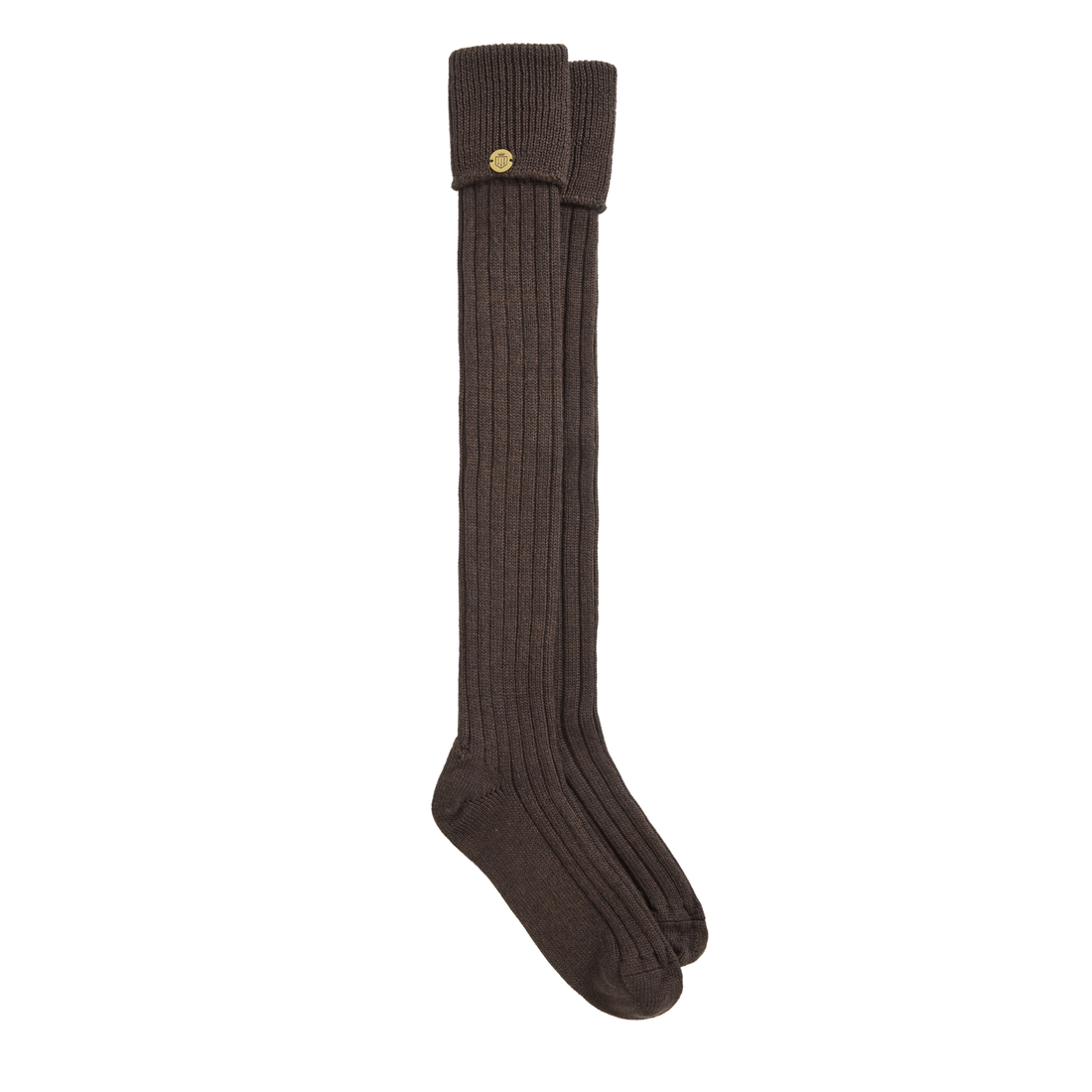 Ladies Merino Knee High Socks Chocolate