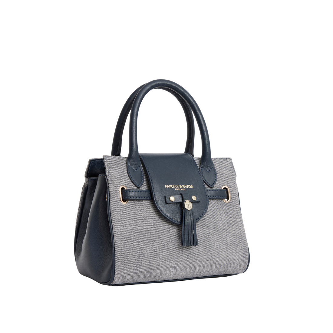 Mini Windsor Handbag Denim Suede