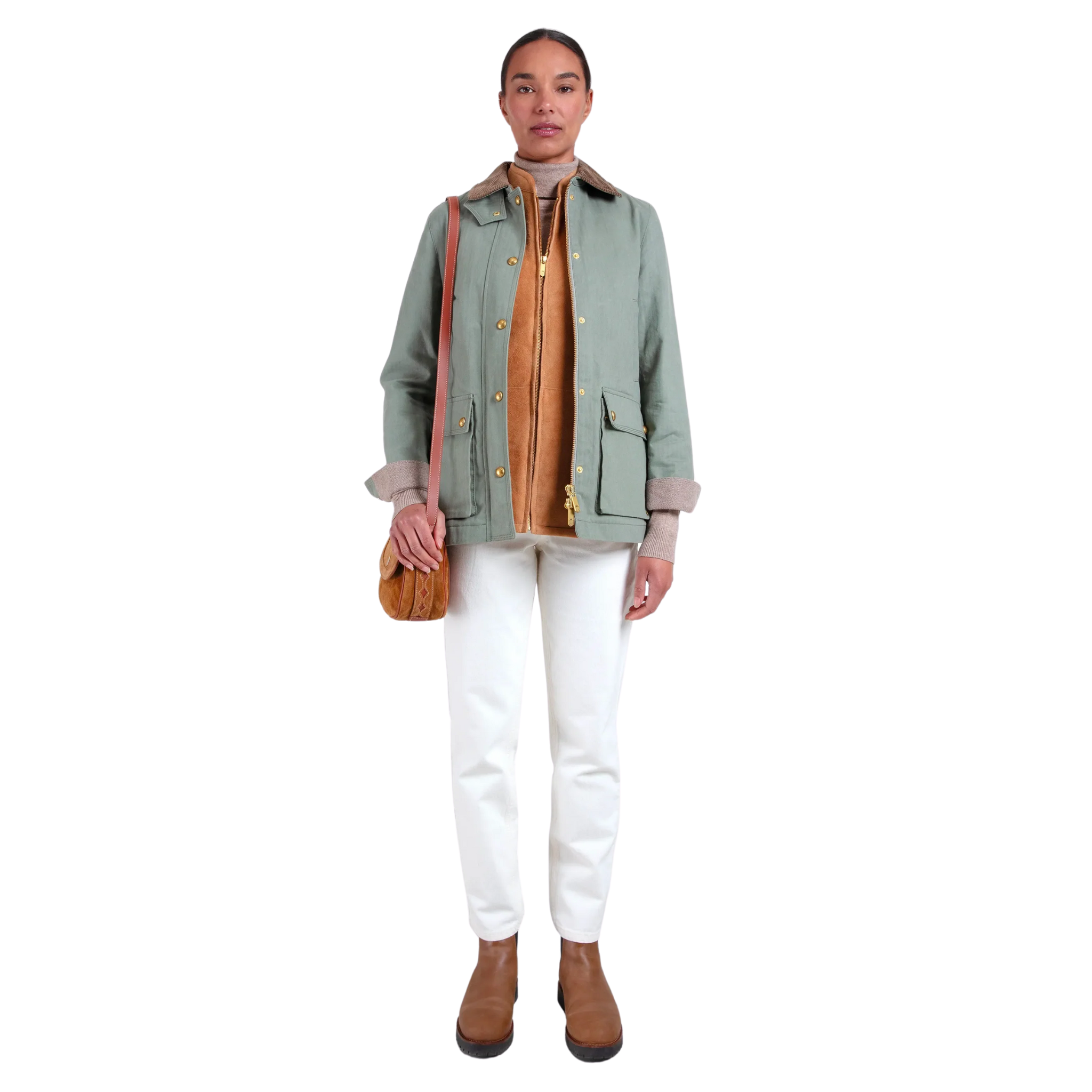 Olivia Wax Jacket Pistachio