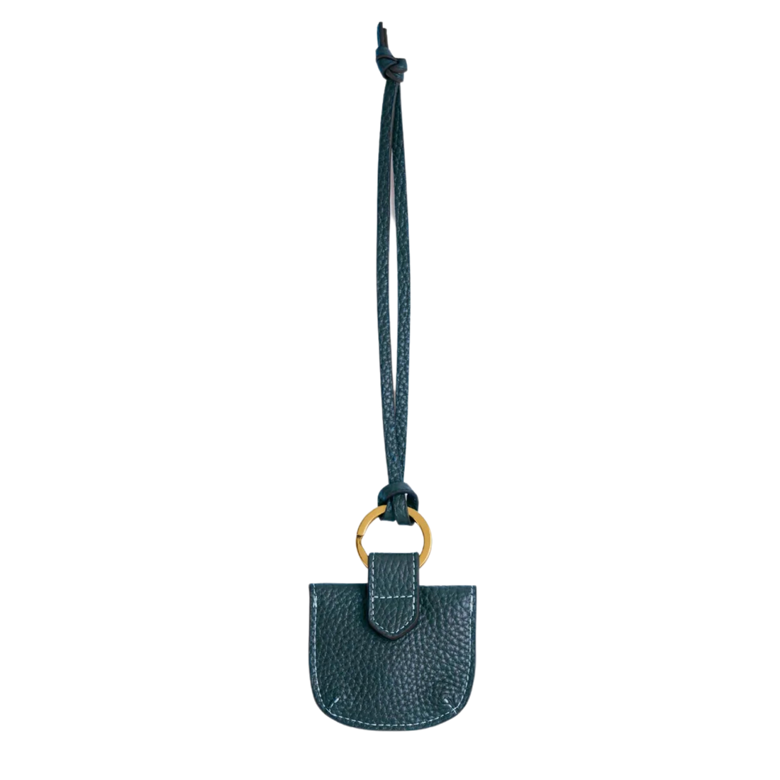 Purse Bag Charm Teal Leather