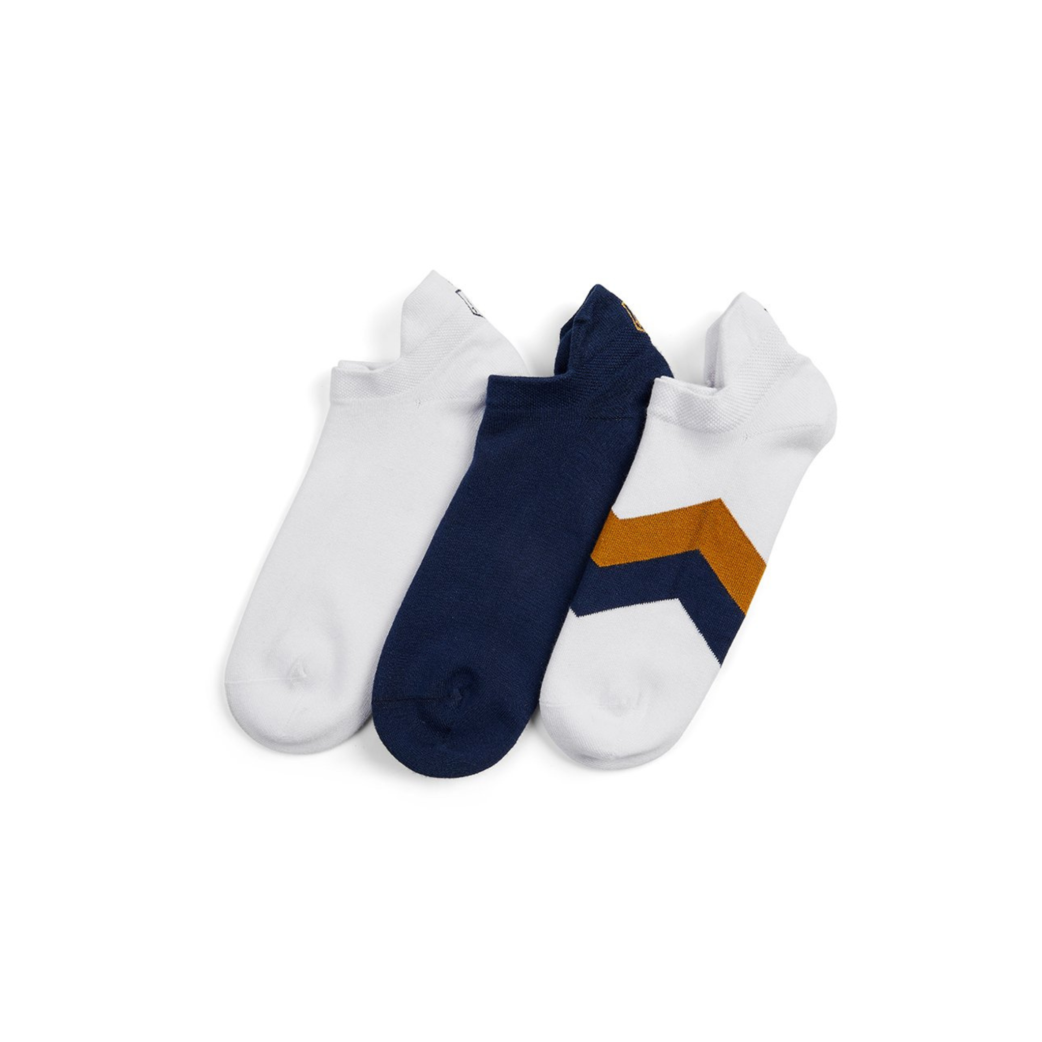 The Signature Trainer Socks Tan/ Navy