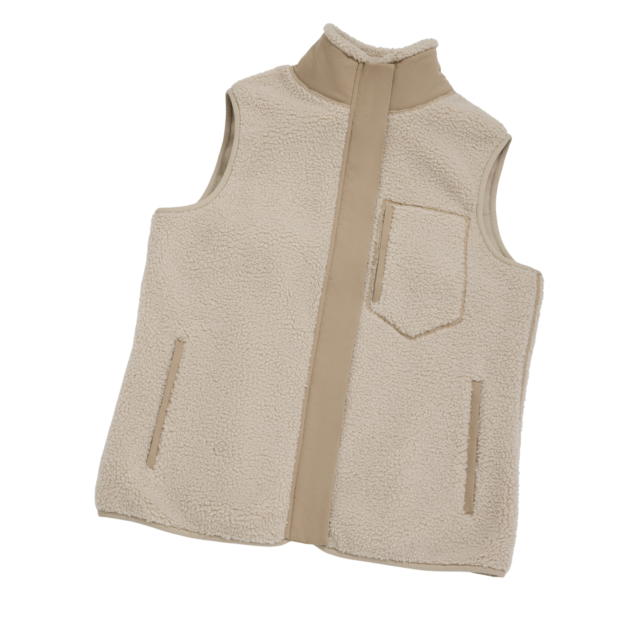 Agnes Fleece Gilet Ecru