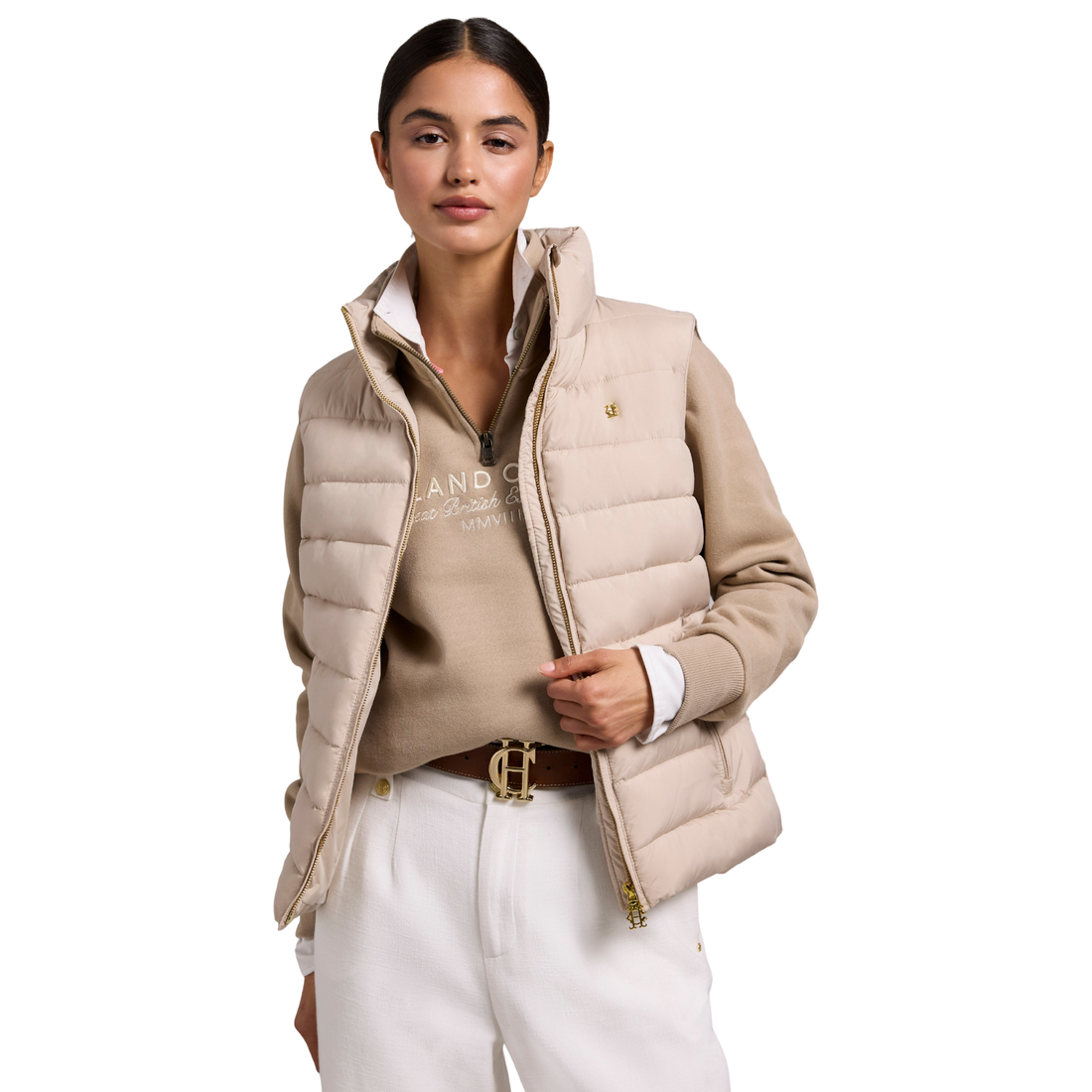 Ferncroft Padded Gilet Putty
