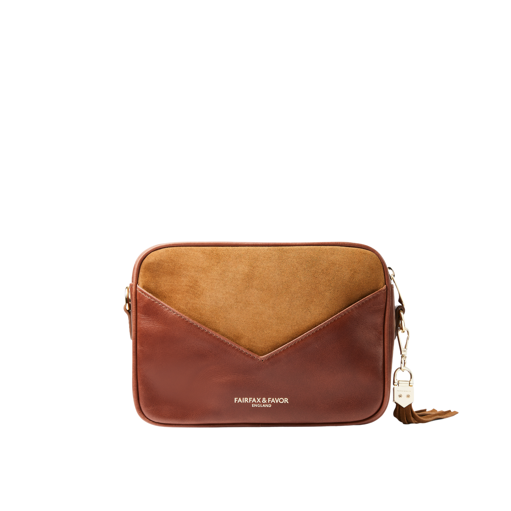 Finsbury Cross Body Bag Tan Suede
