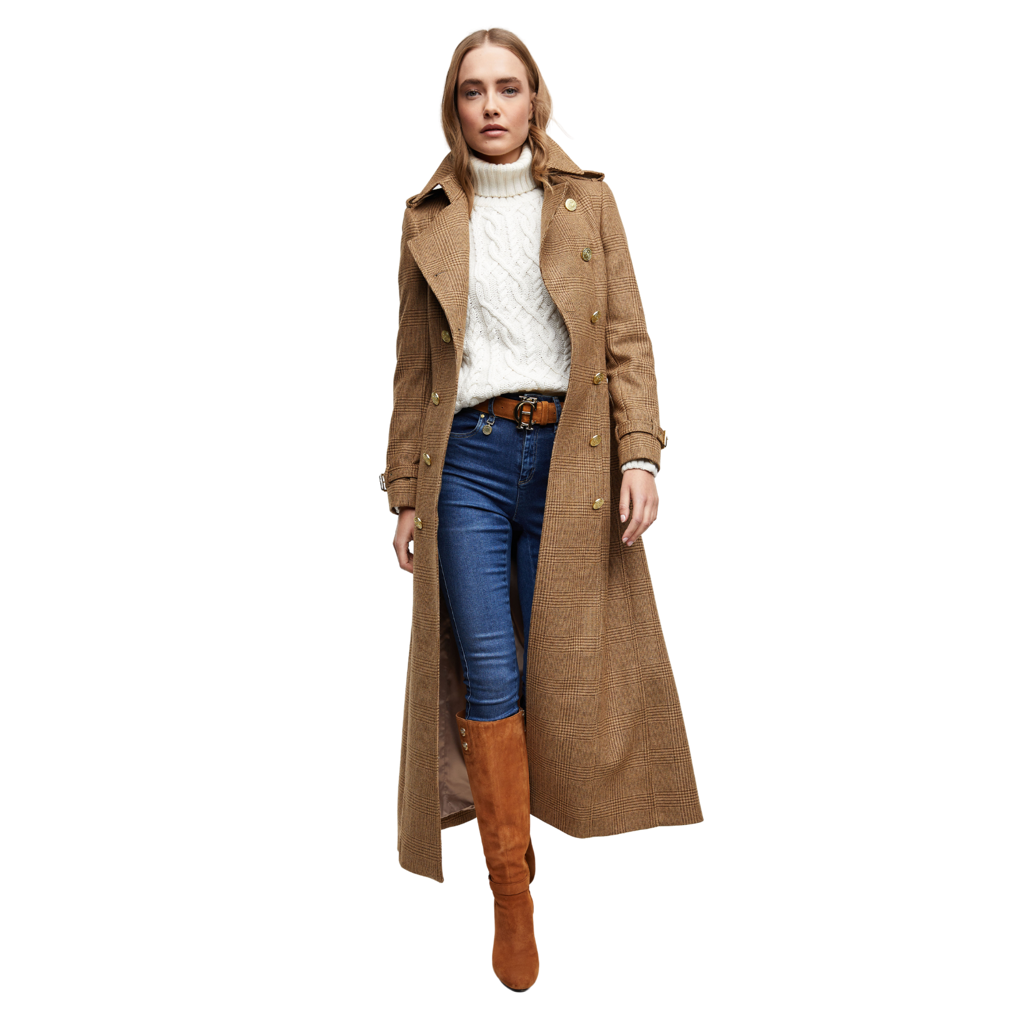 Full Length Marlborough Trench Coat Tawny
