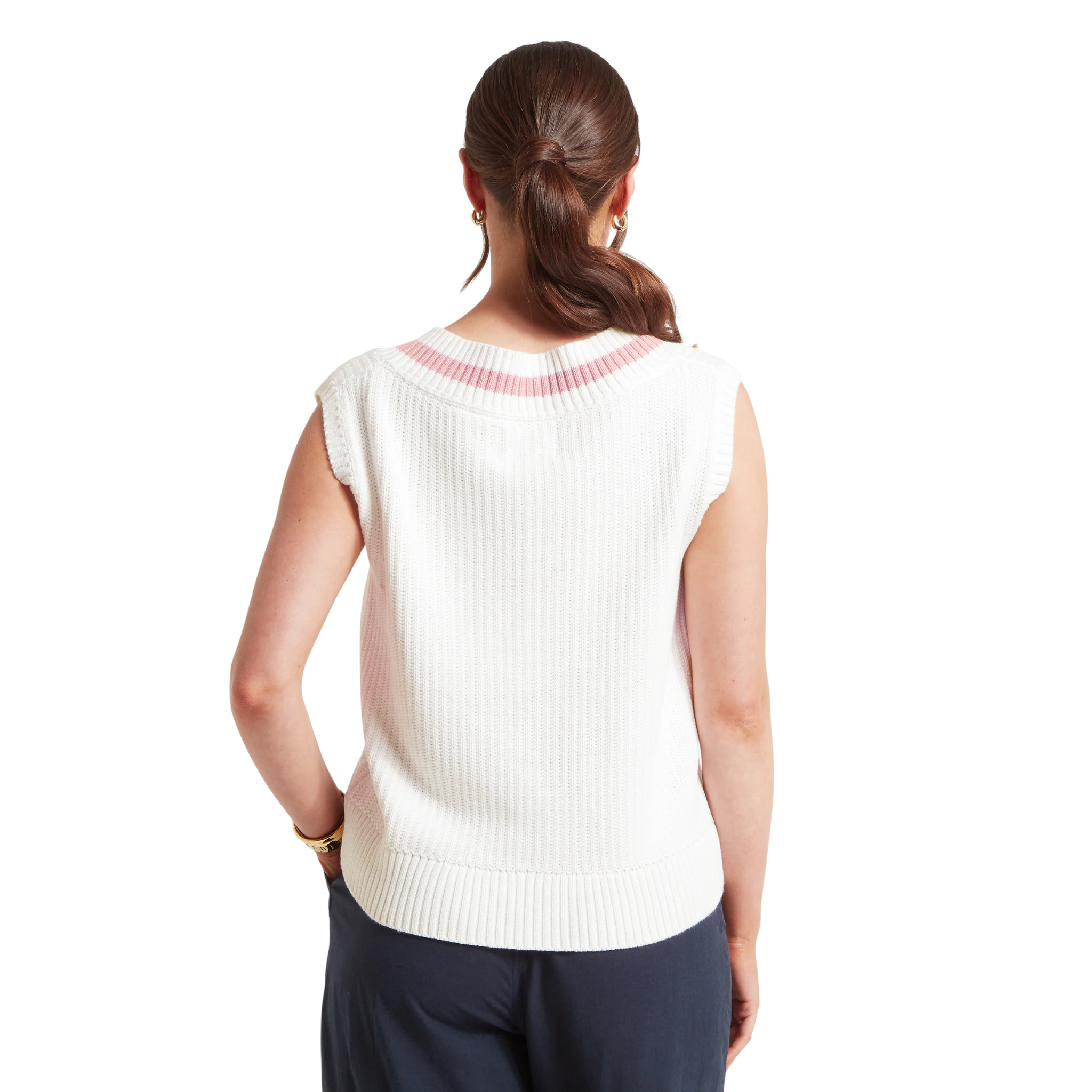 Hambledon Vest Soft White/Blush