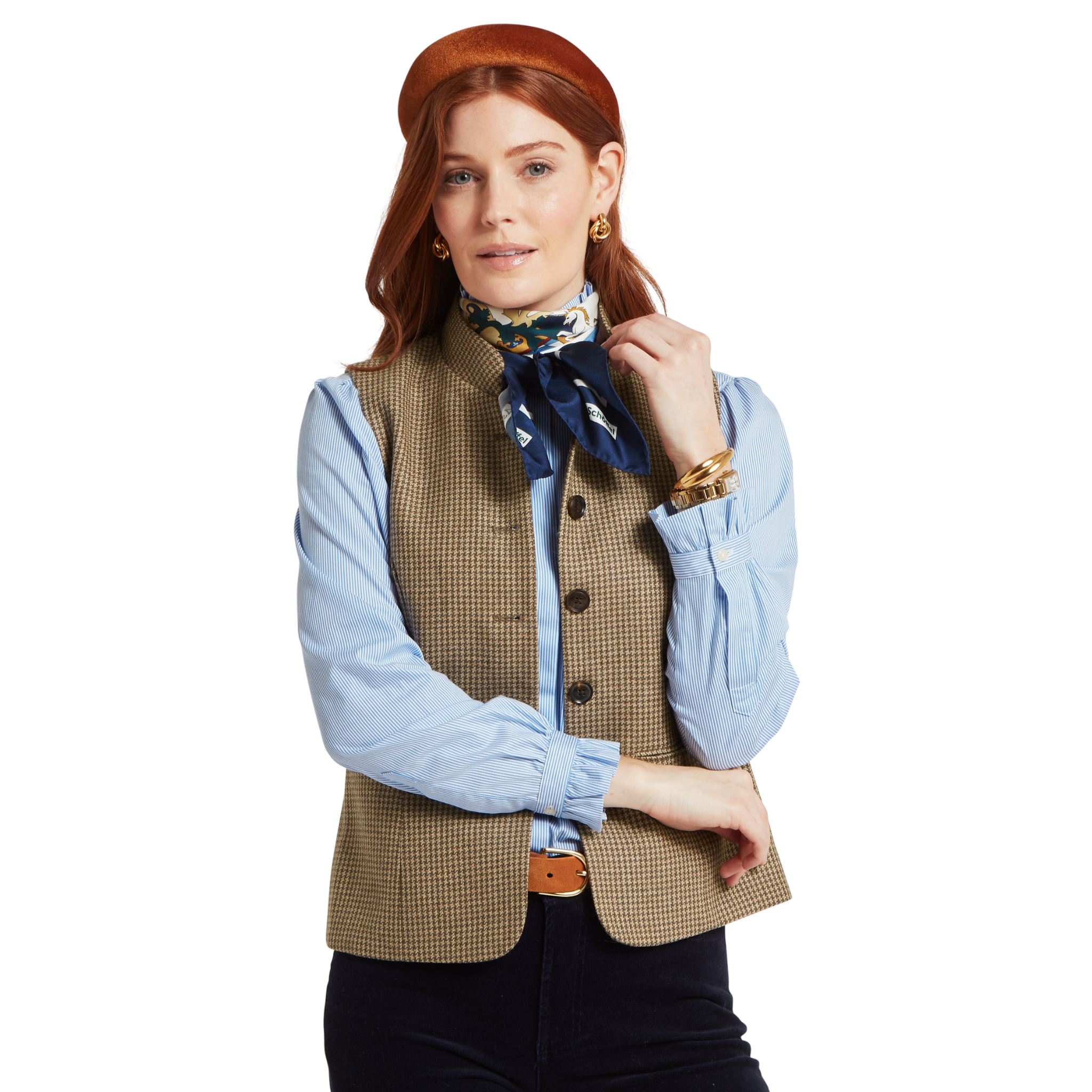 Hathersage Silk Scarf Crest Print