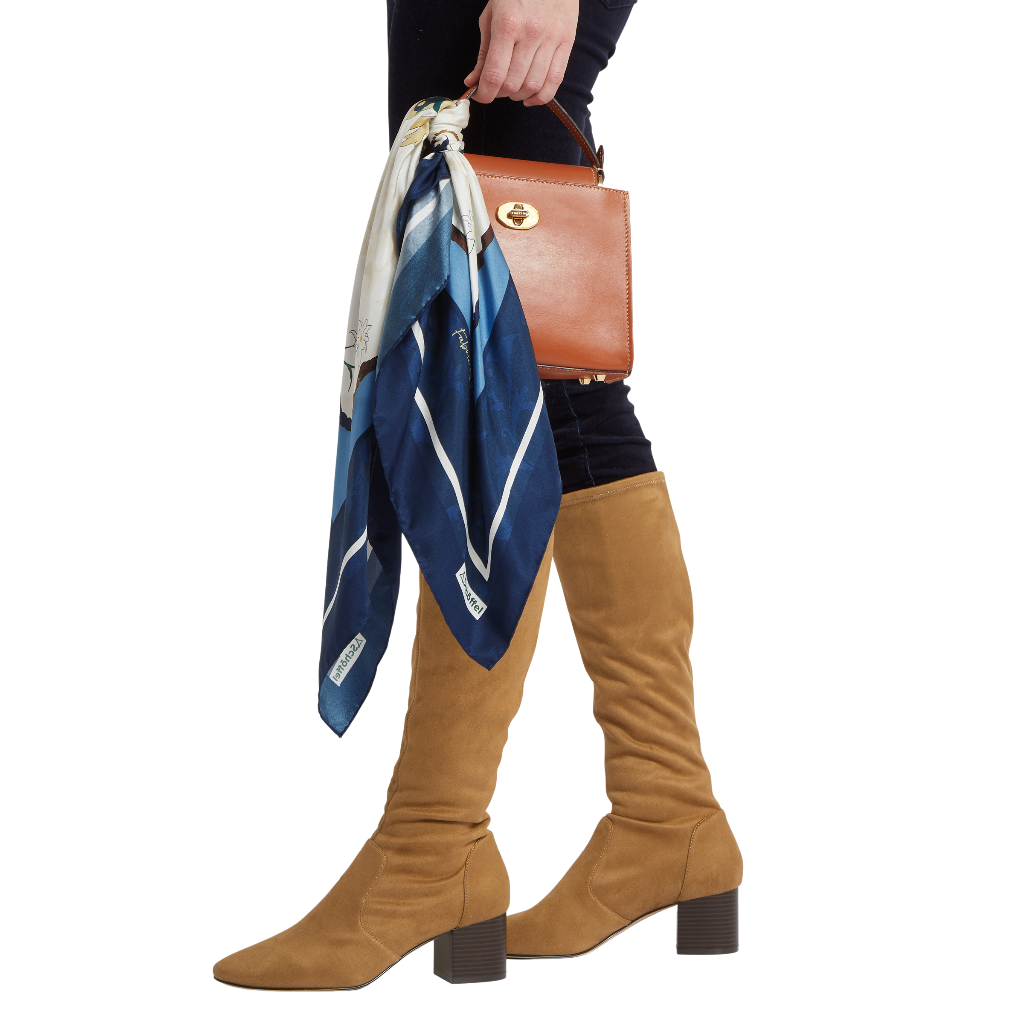 Hathersage Silk Scarf Crest Print