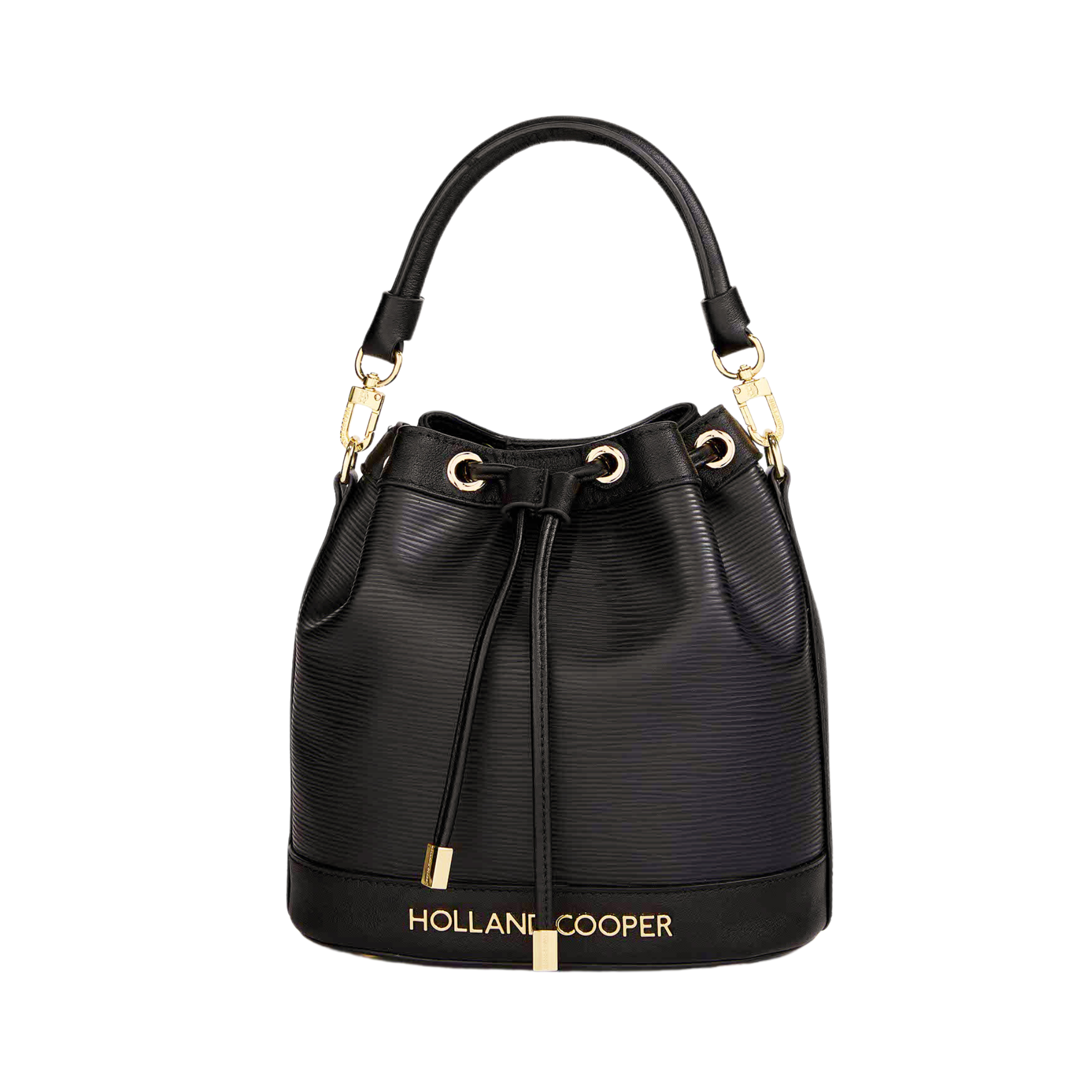 Abbot Bucket Bag Textured Black