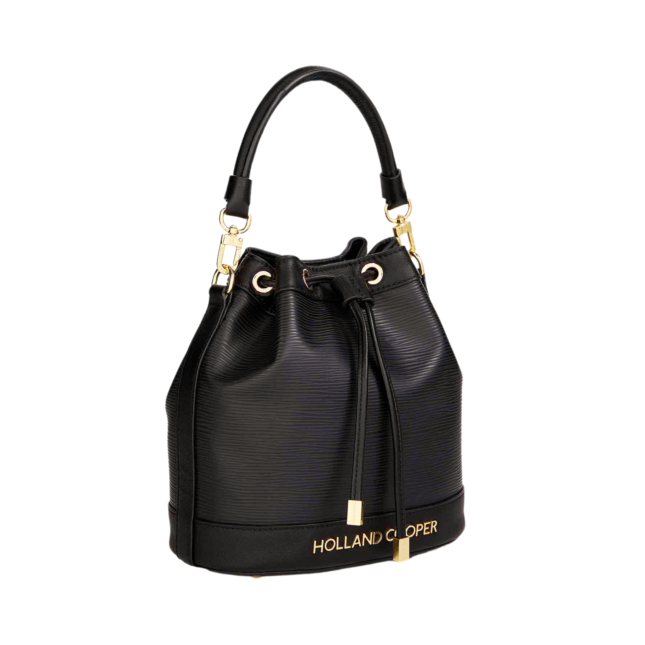 Abbot Bucket Bag Textured Black