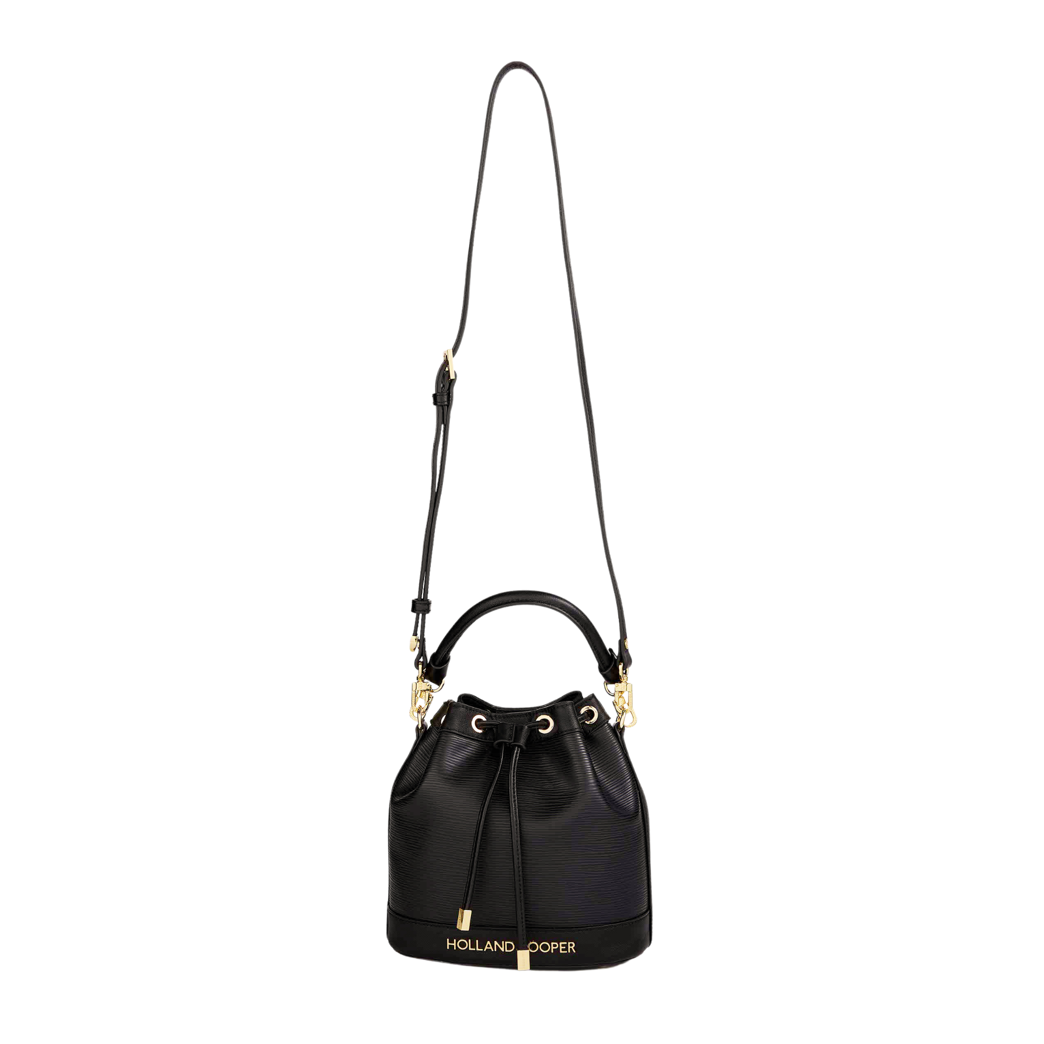 Abbot Bucket Bag Textured Black