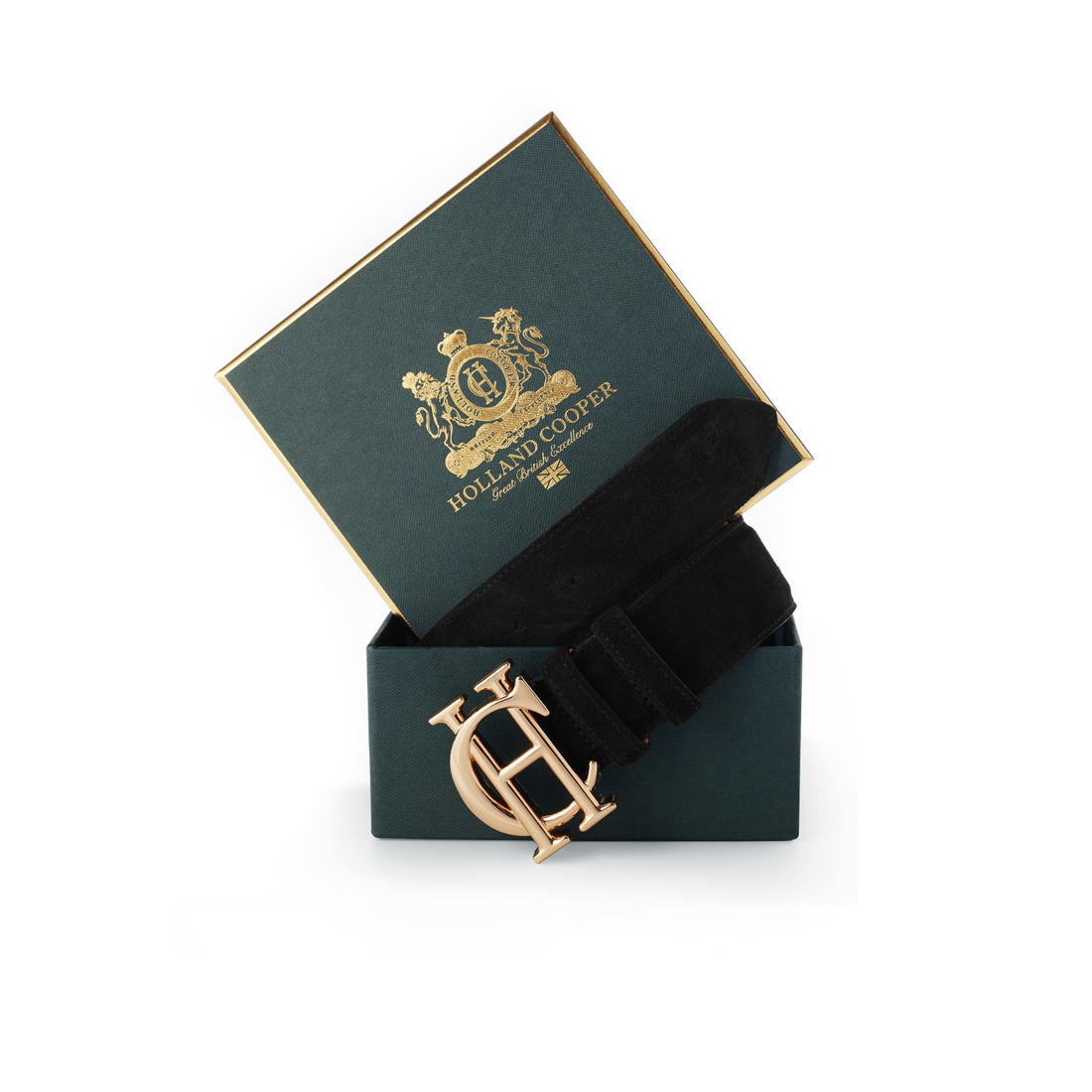 HC Classic Belt Black Suede