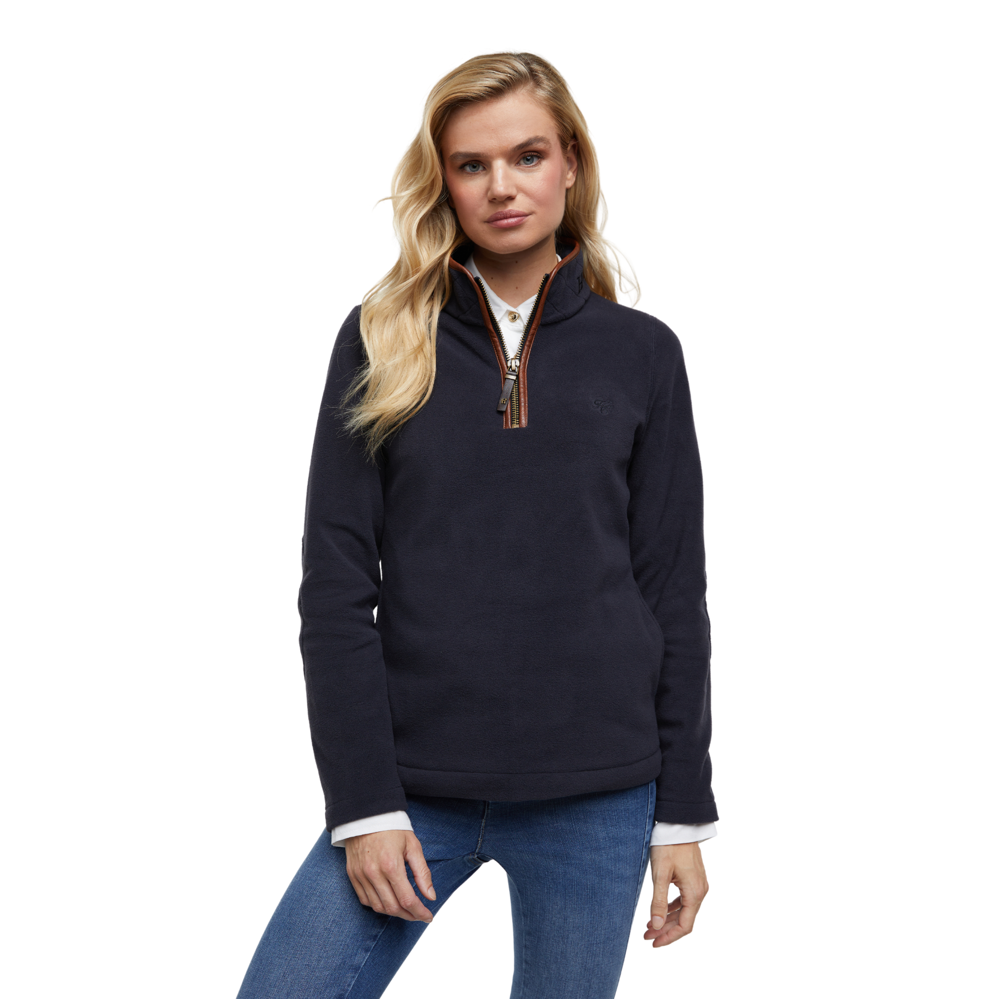 Country Fleece Half Zip Ink Navy
