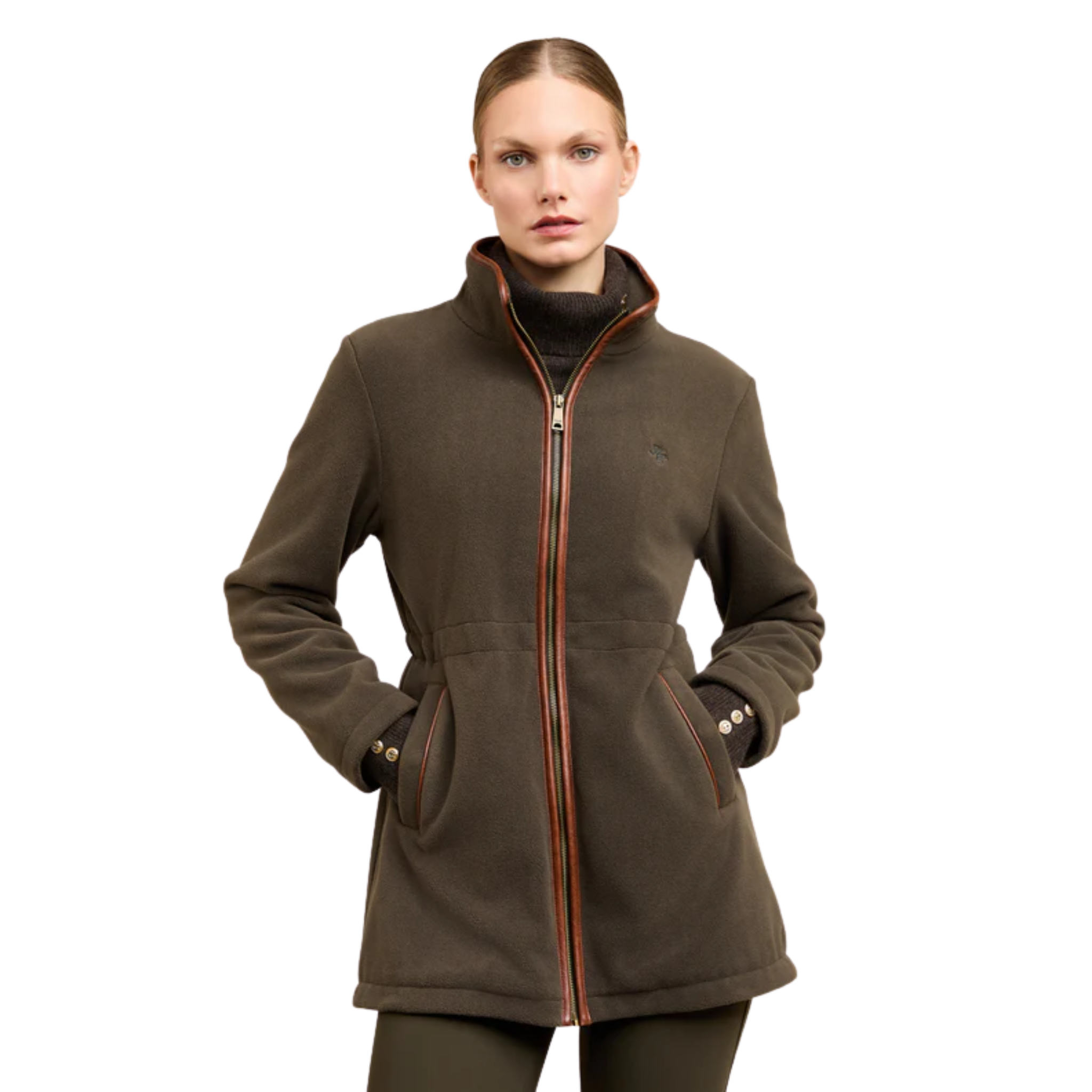 Country Longline Fleece Khaki