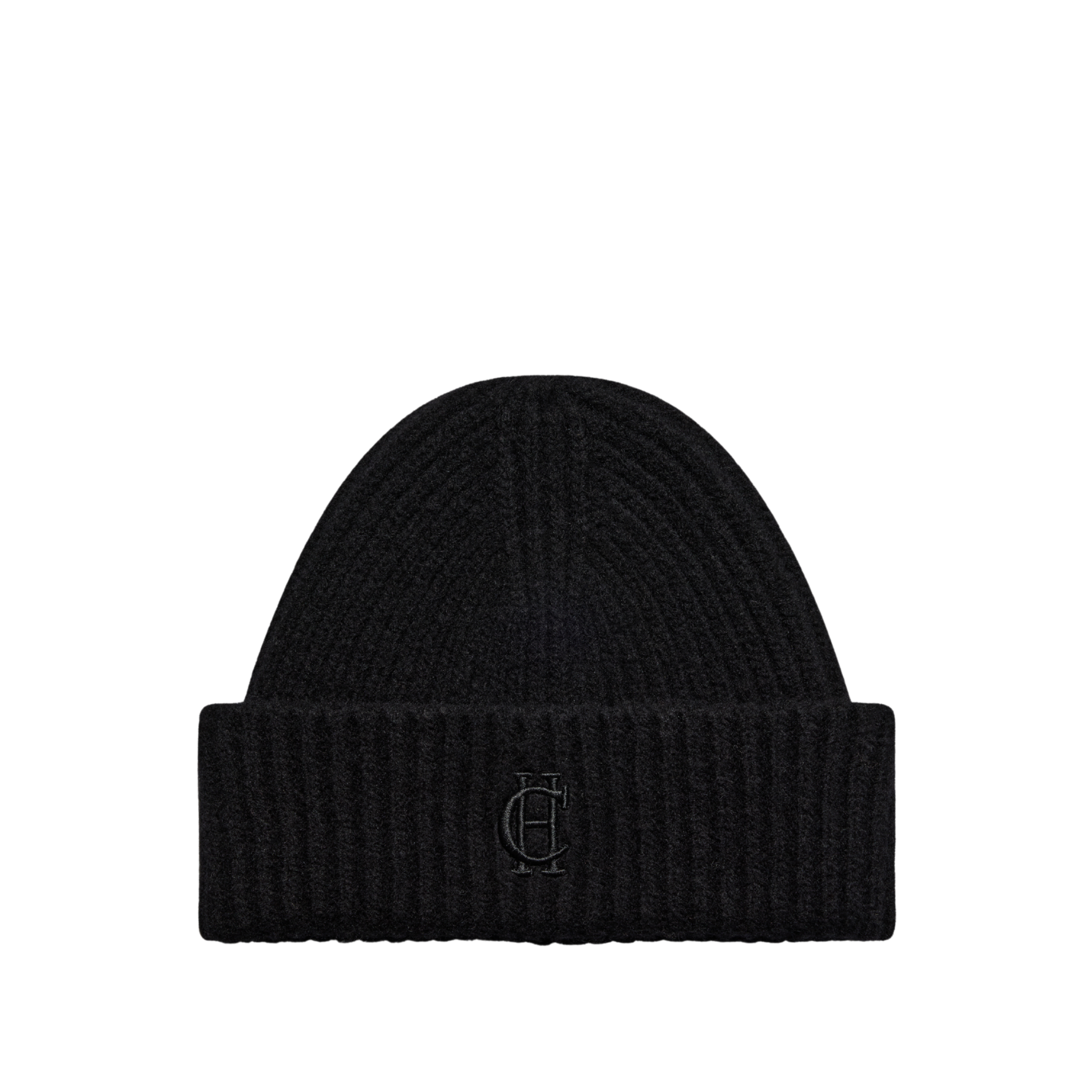 Classic Embroidered Beanie Black