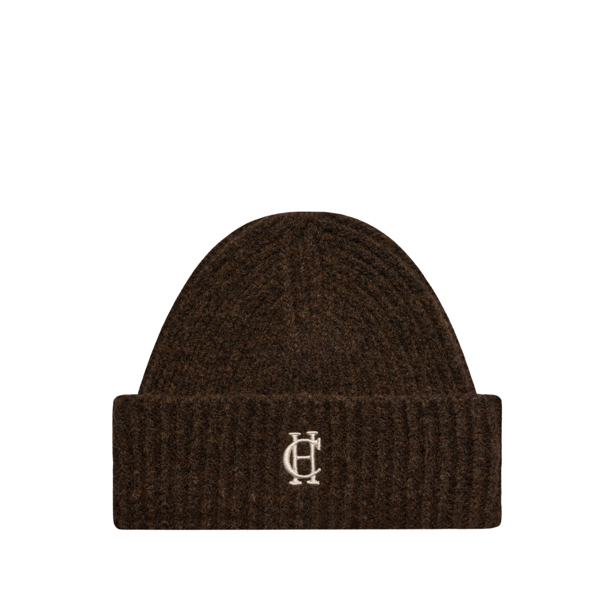 Classic Embroidered Beanie Chocolate