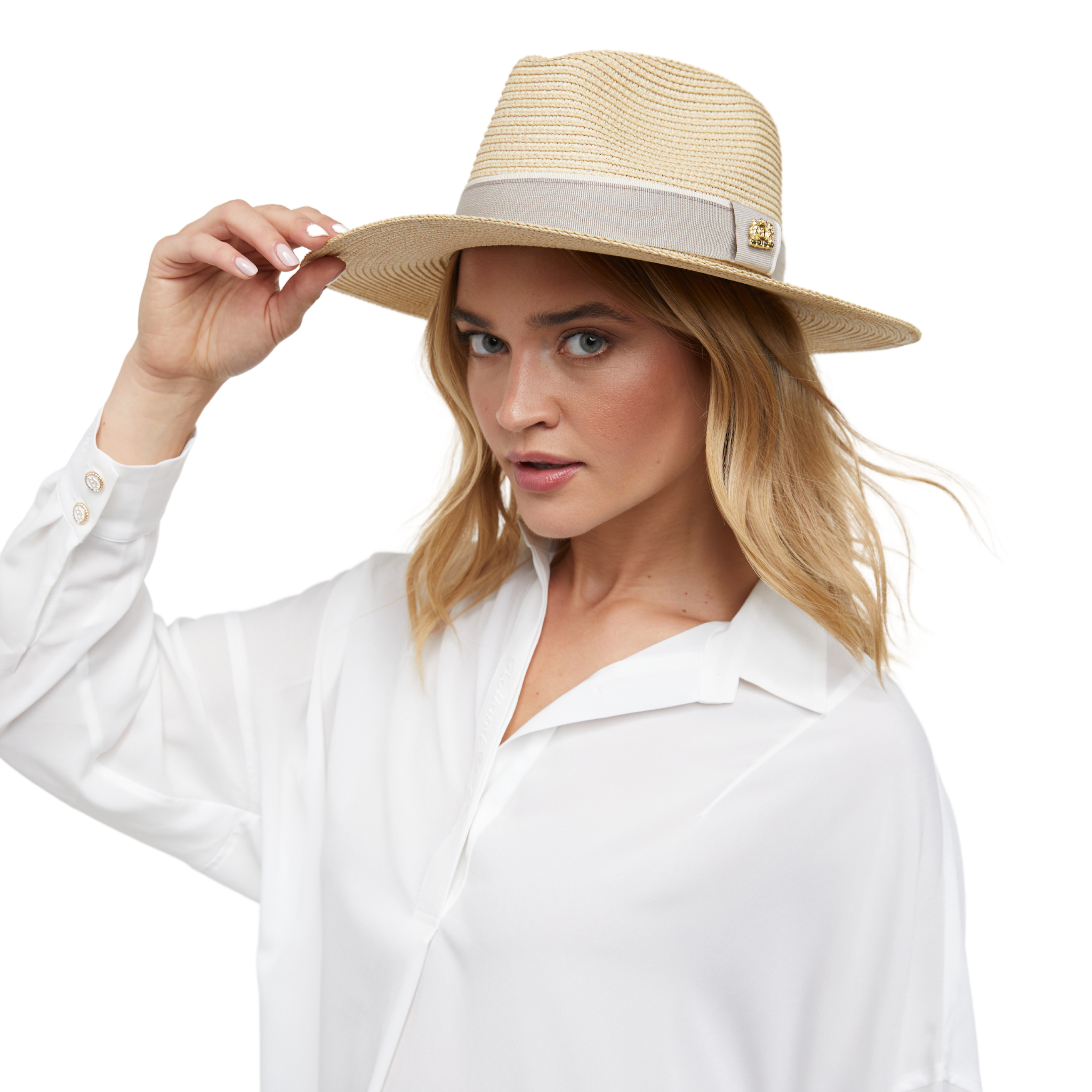 Francesca Hat Natural Taupe