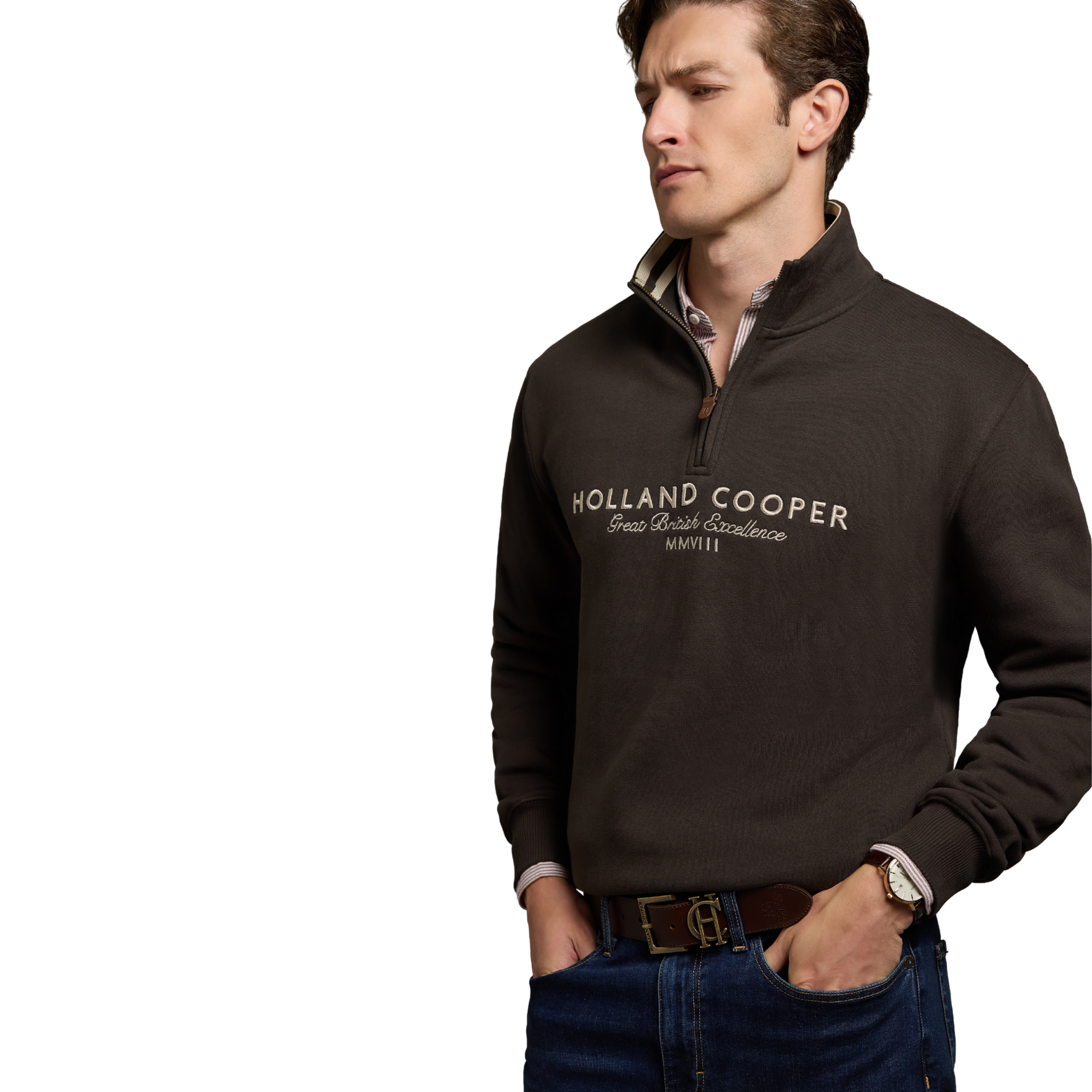 Heritage Quarter Zip Sweat Bourneville
