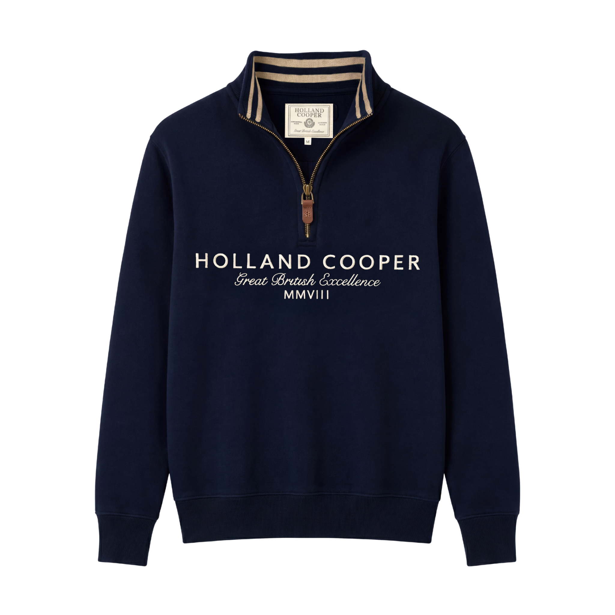 Heritage Quarter Zip Sweat Navy