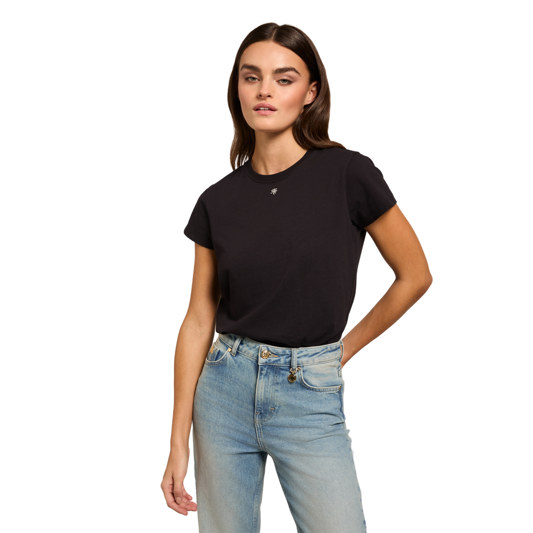 Monogram Tee Black